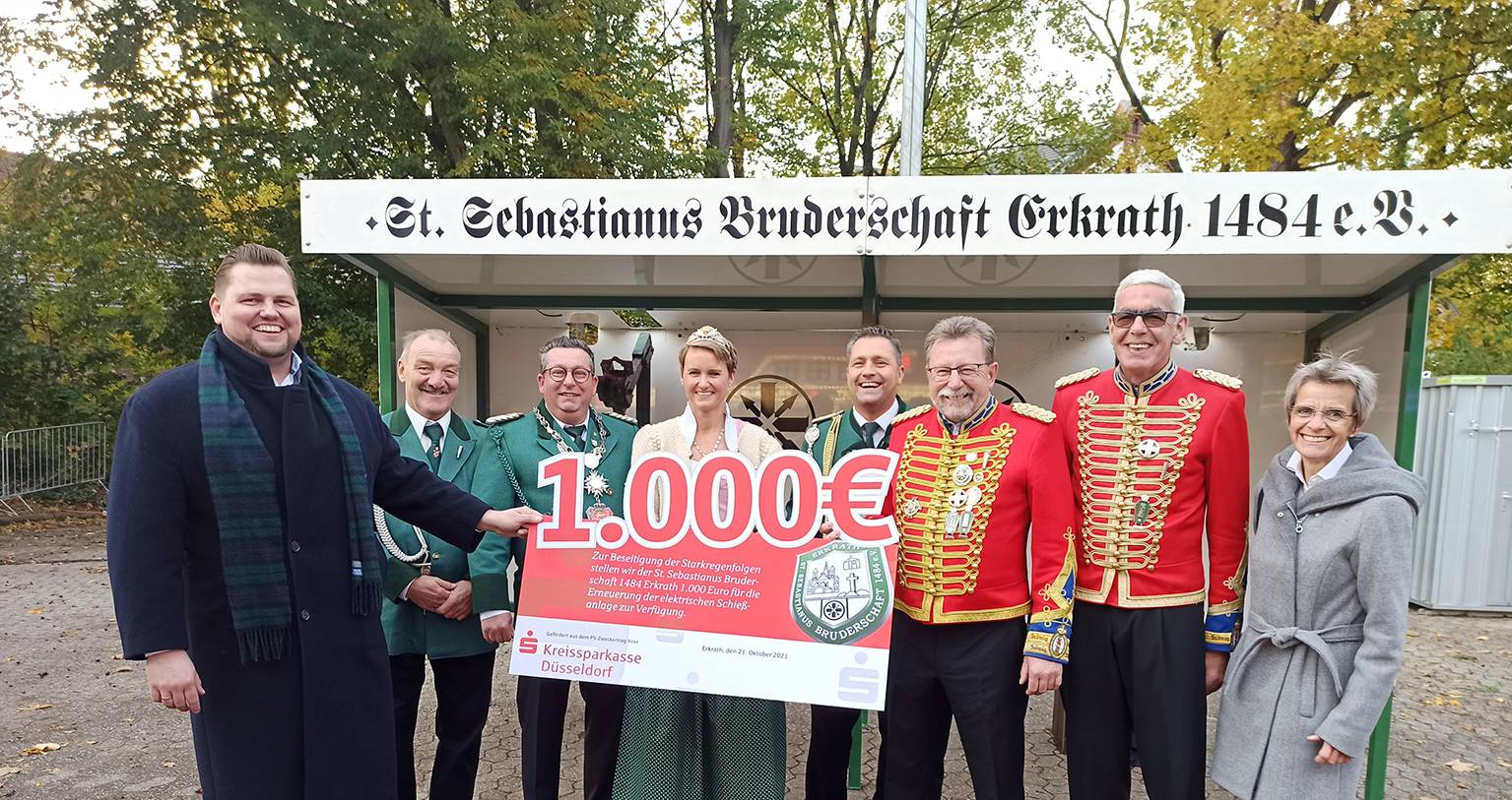1000 Euro von der Kreissparkasse Düsseldorf