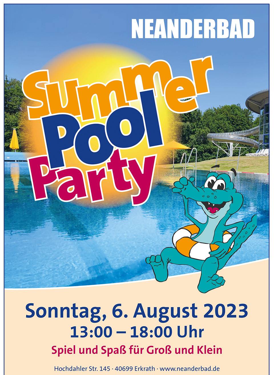 Poolparty im Neanderbad
