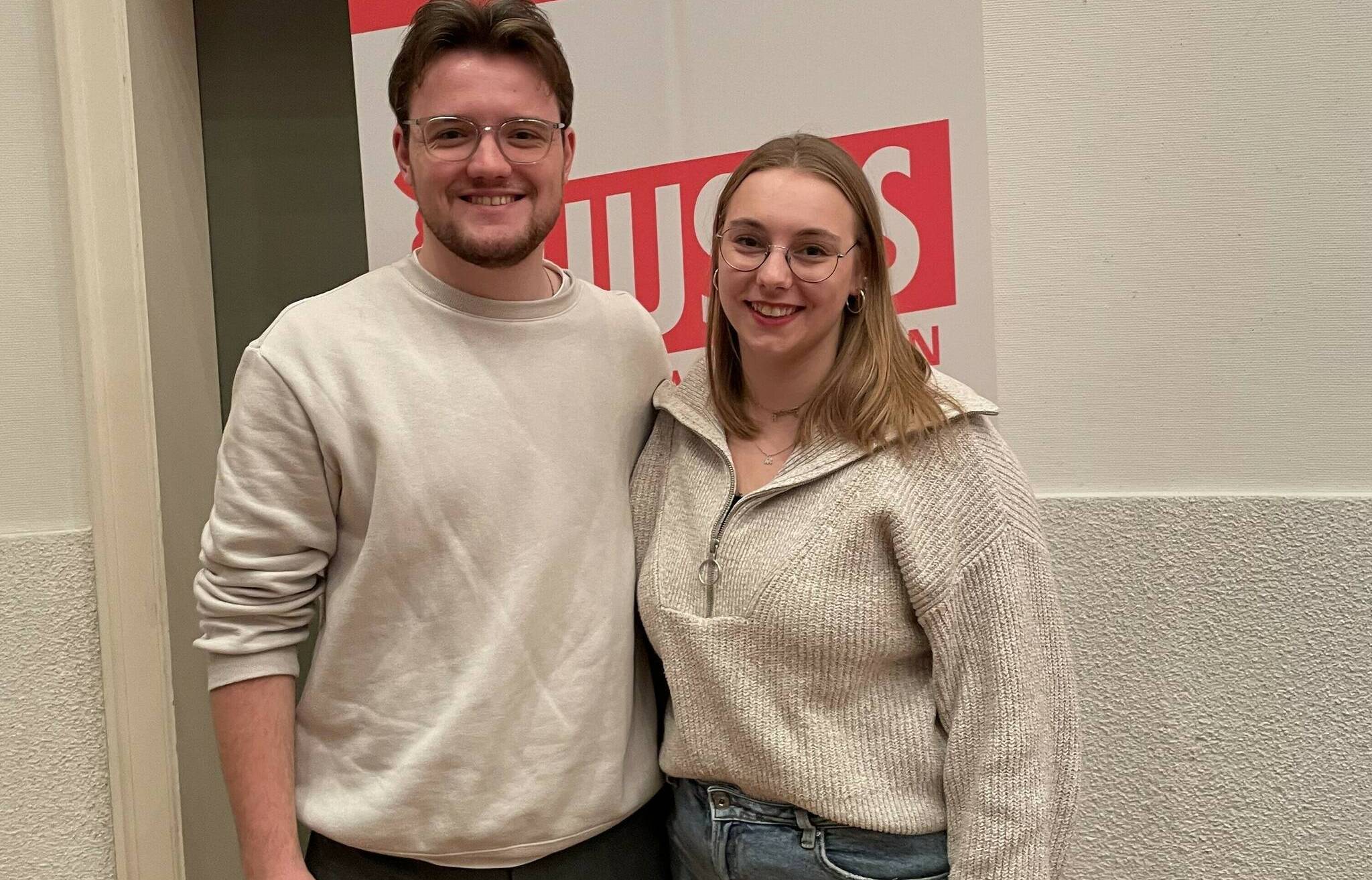 Hannah Hammer und Felix Blossey bleiben Vorsitzende der Jusos im Kreis Mettmann
