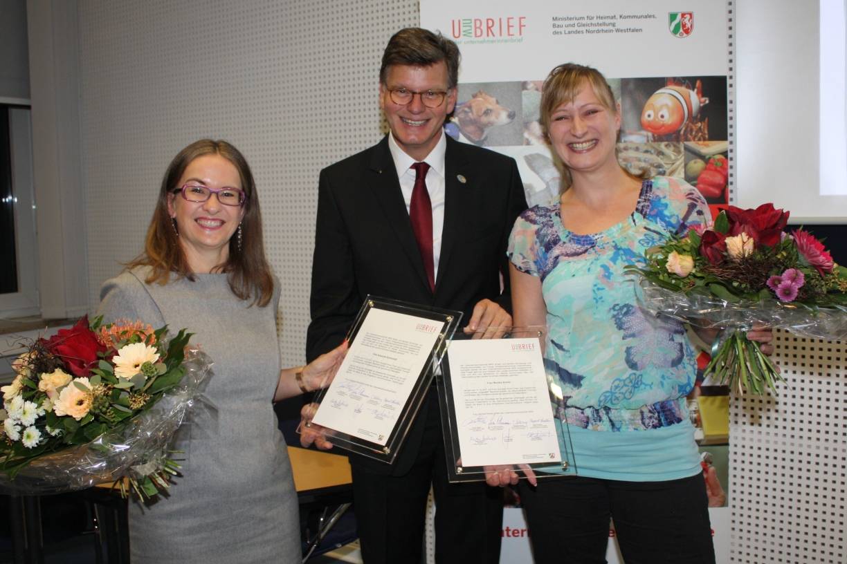 Zwei Düsseldorferinnen erhalten den Unternehmerinnenbrief