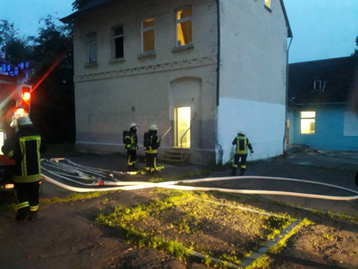 Feuermeldung im Übergangsheim in Hochdahl