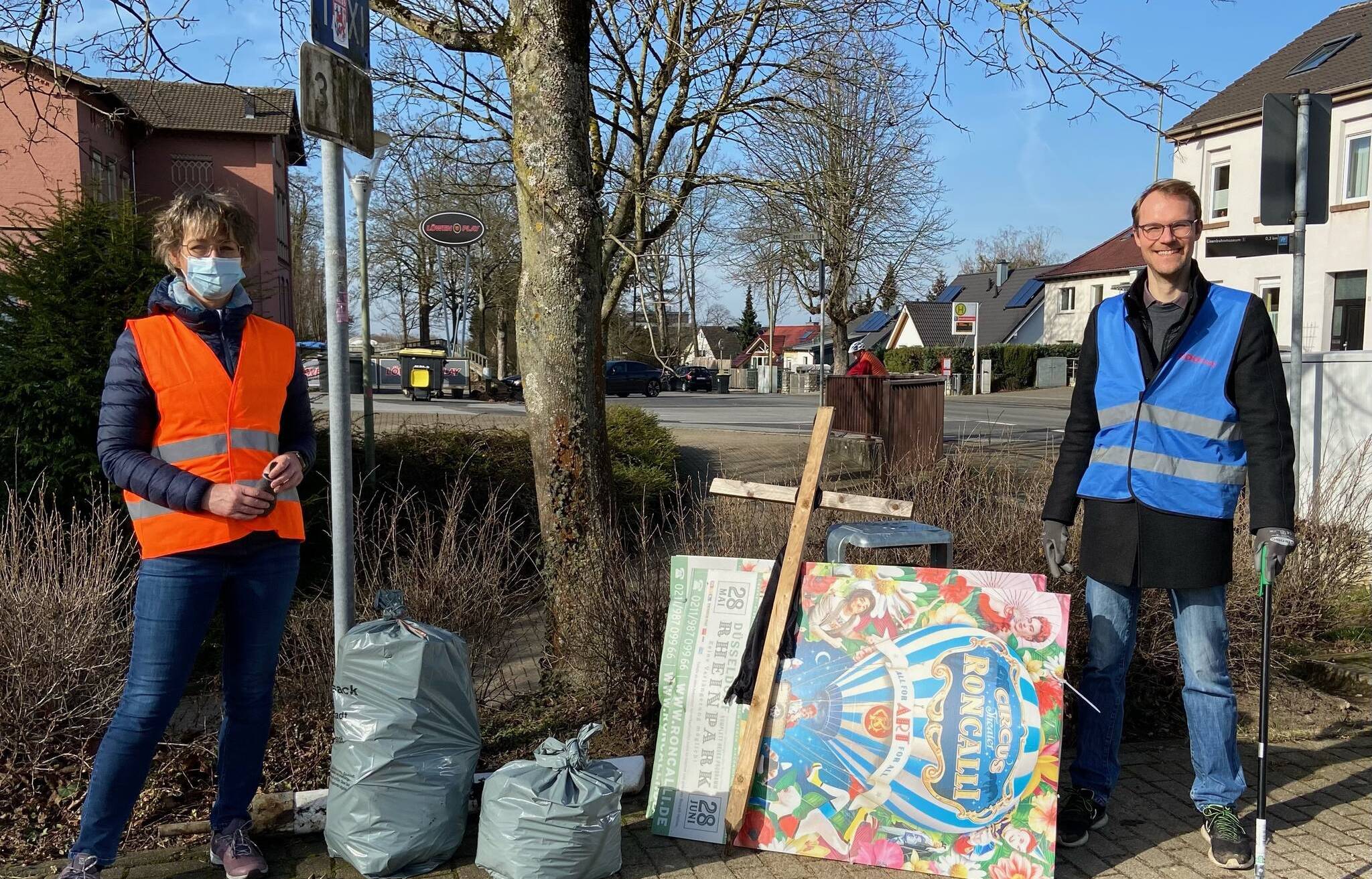 Dreck-weg an Erkraths Bahnhöfen