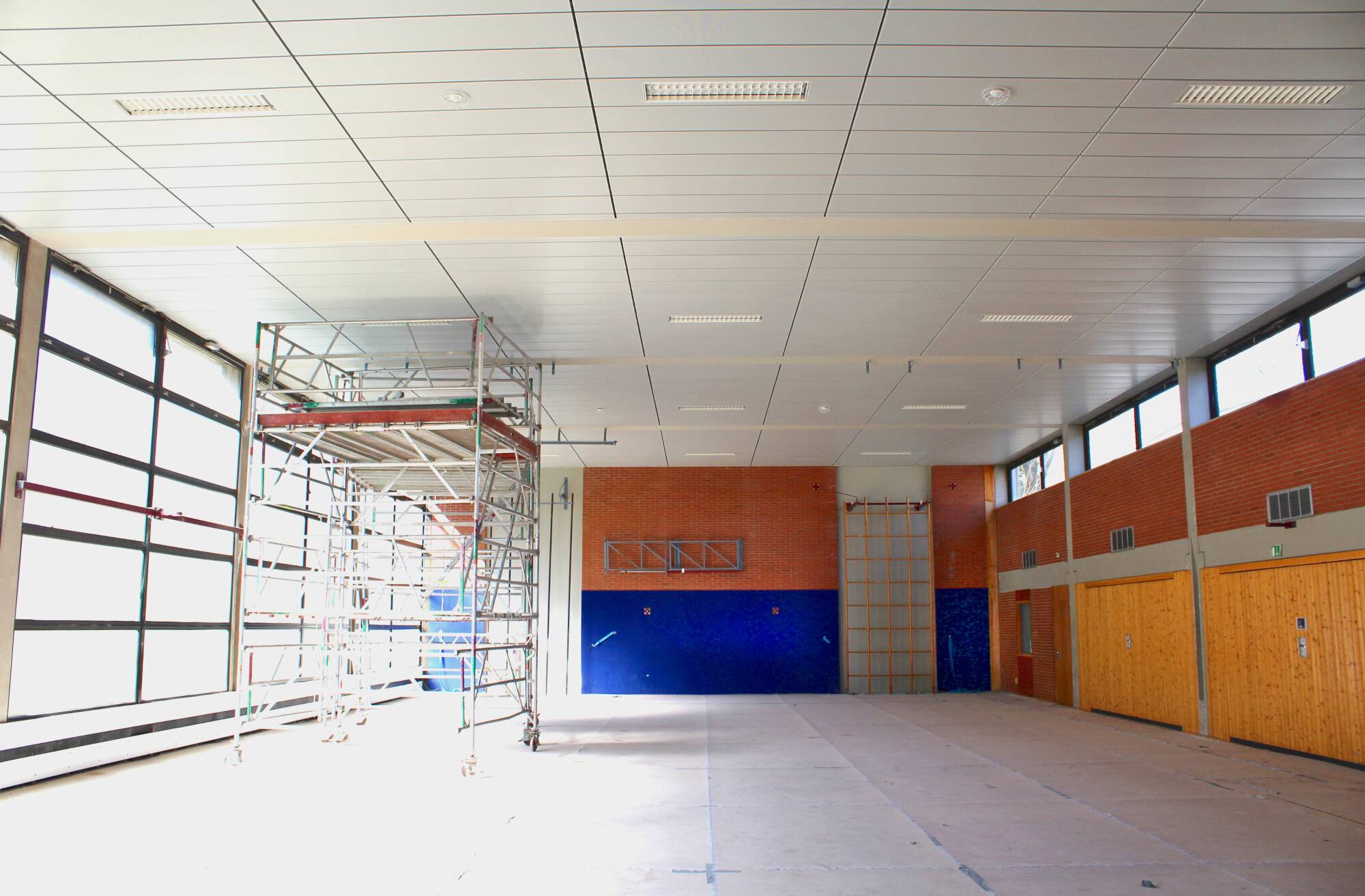  Die Sporthalle der Carl-Fuhlrott-Schule in Hochdahl zeigt sich frisch saniert. 