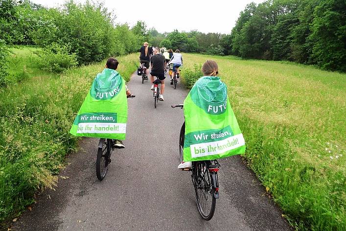 Fahrraddemo für die Mobilitätswende