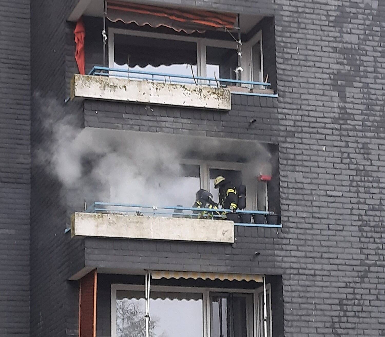 Feuerwehreinsatz an der Stahlenhauser Straße.