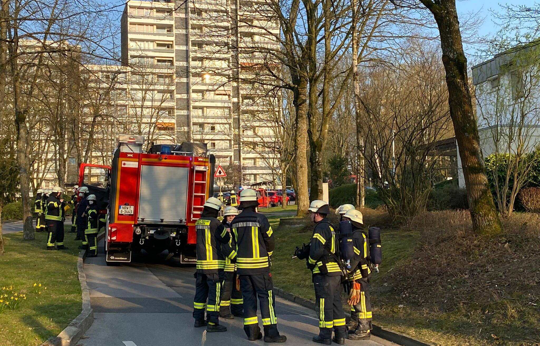 Dachstuhlbrand an der Willbecker Straße.