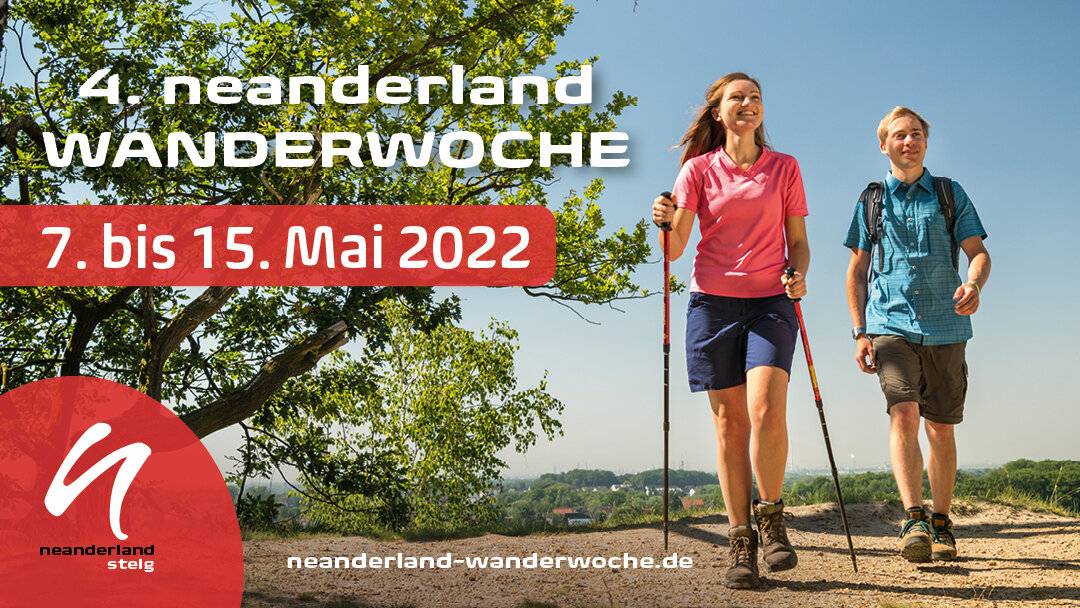 Auch Touren in und um Erkrath werden angeboten: neanderland Wanderwoche 2022