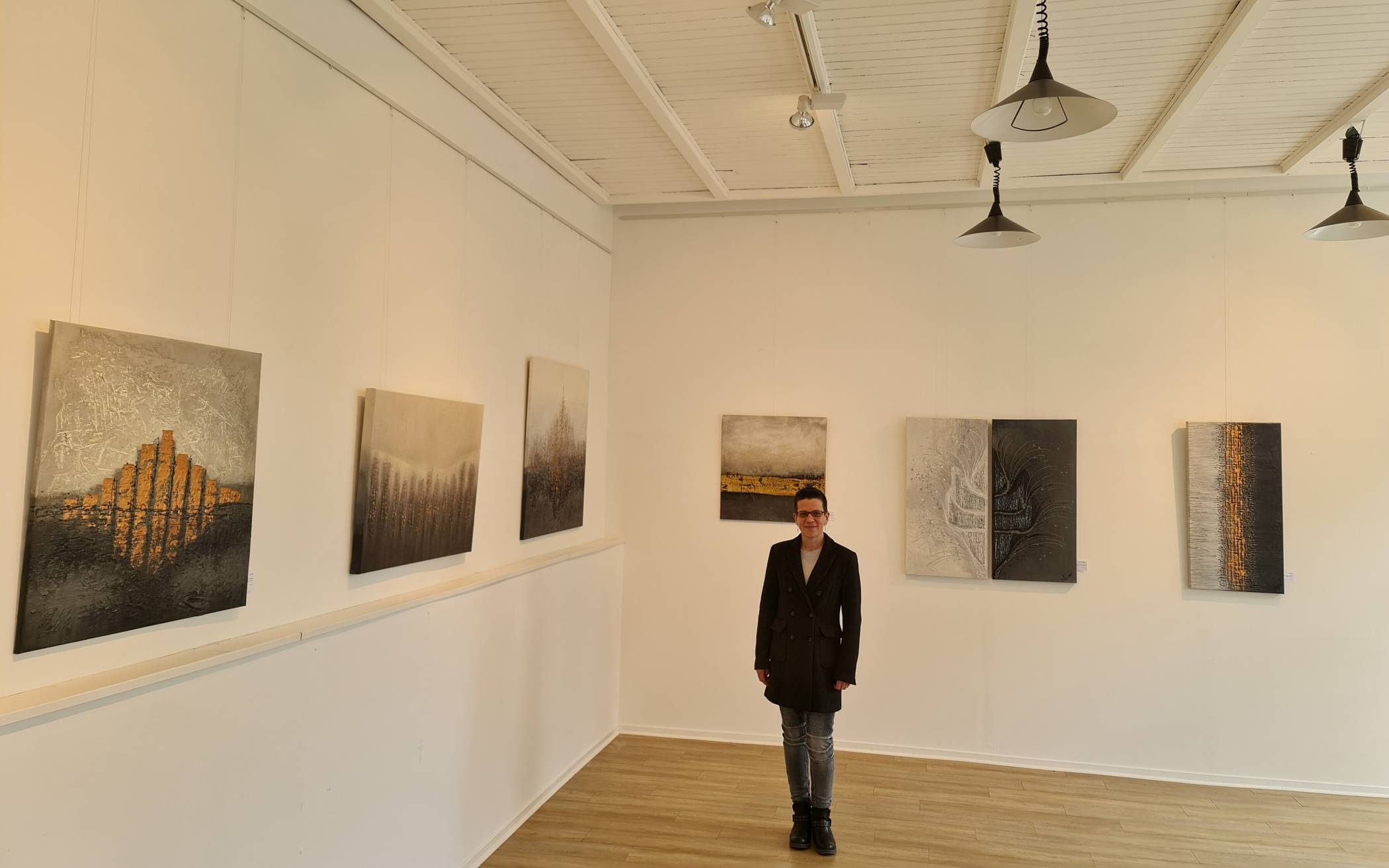  Nina Beeckmann stellte zum ersten Mal im Kunsthaus Erkrath aus. 