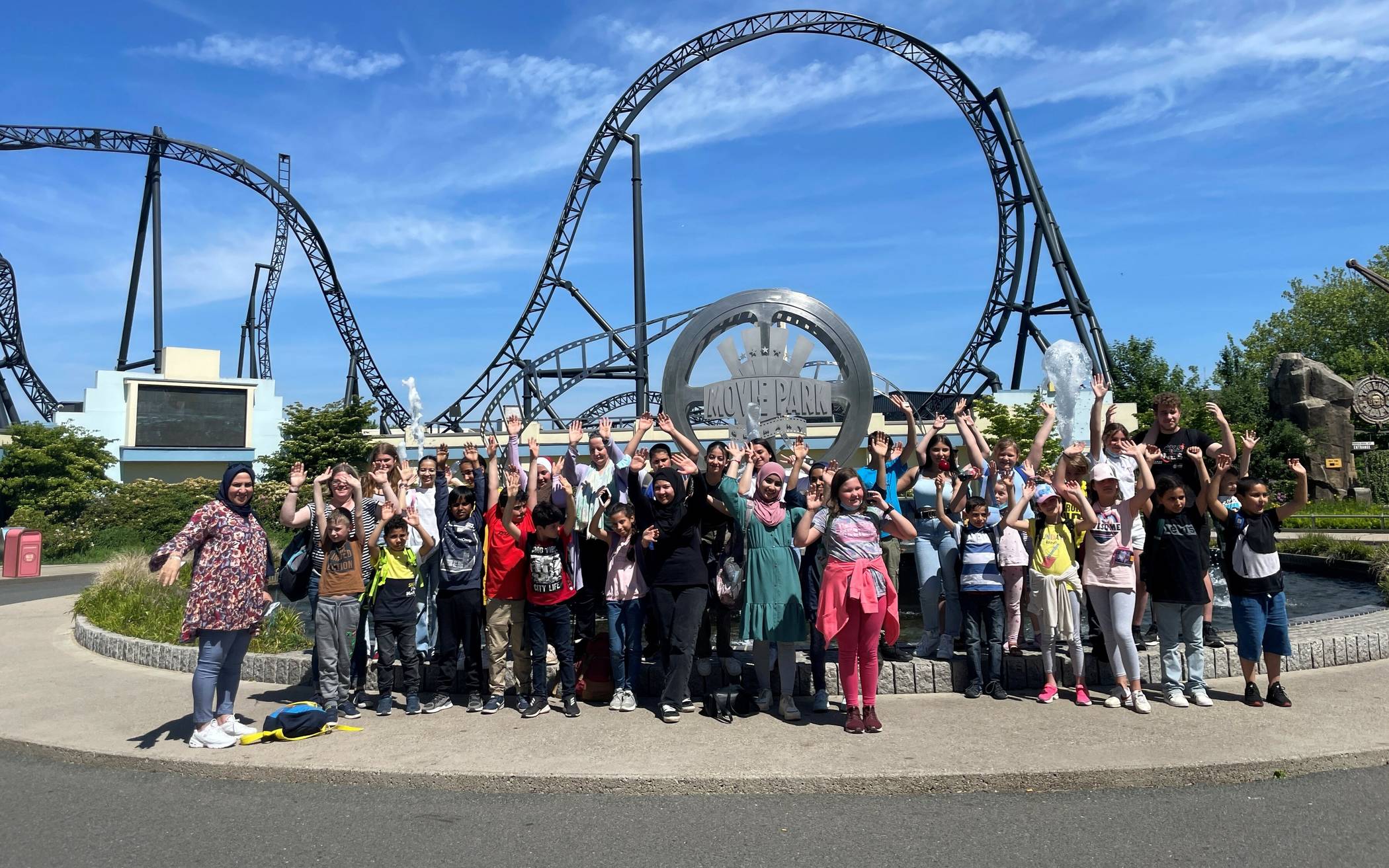  Ausflug zum Movie Park mit dem Kinder- und Jugendzentrum des TSV Hochdahl.  