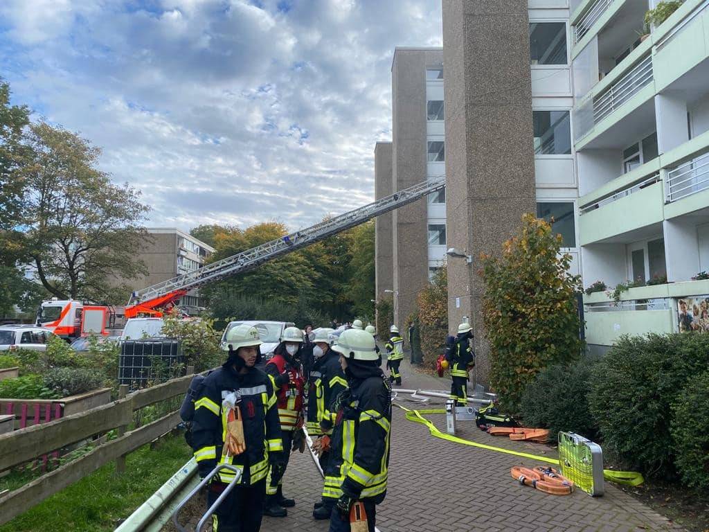 Kellerbrand in der Immermannstraße.