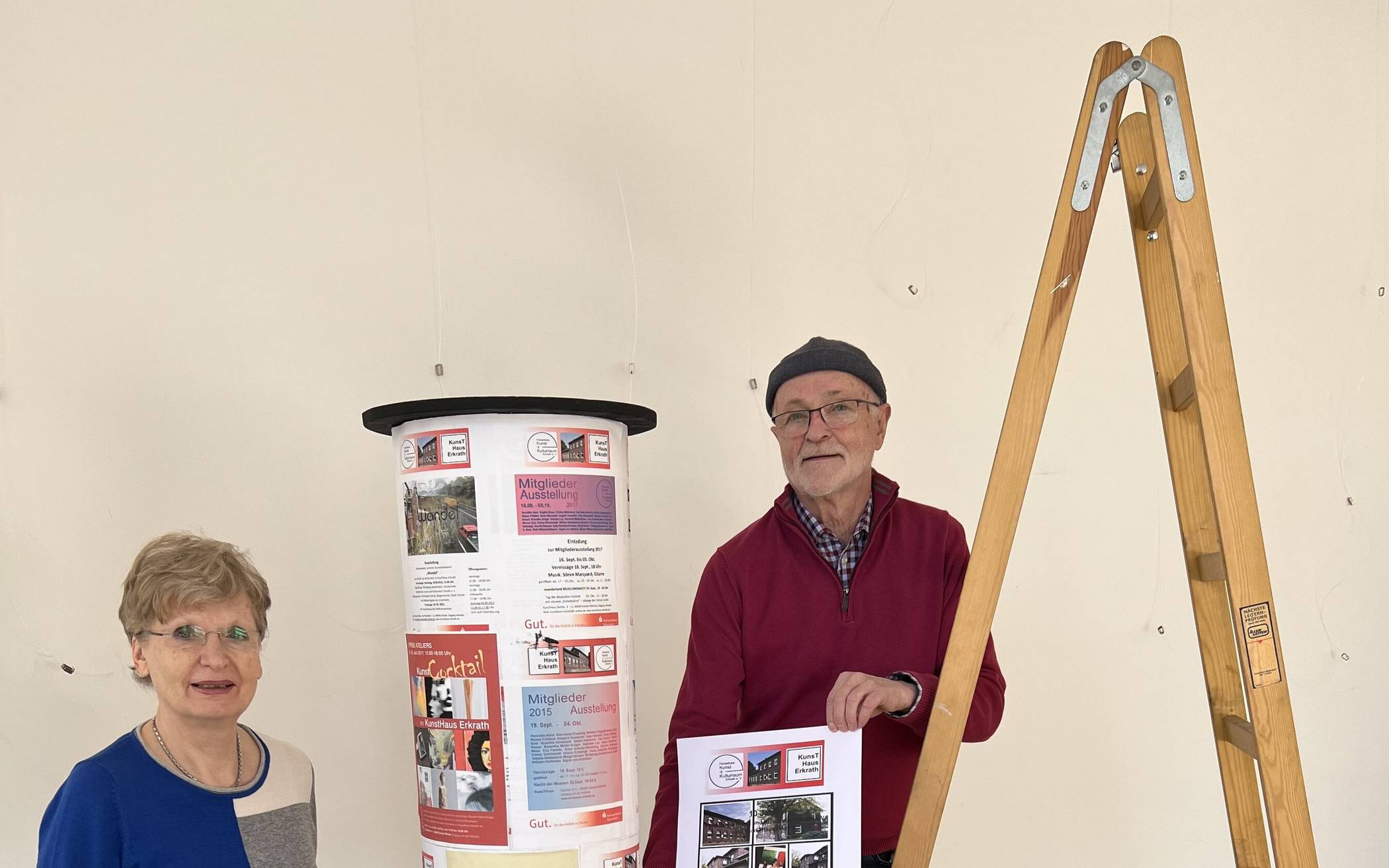  Eva Pannée und Wolfgang Sendermann vom Kunsthaus Erkrath. 