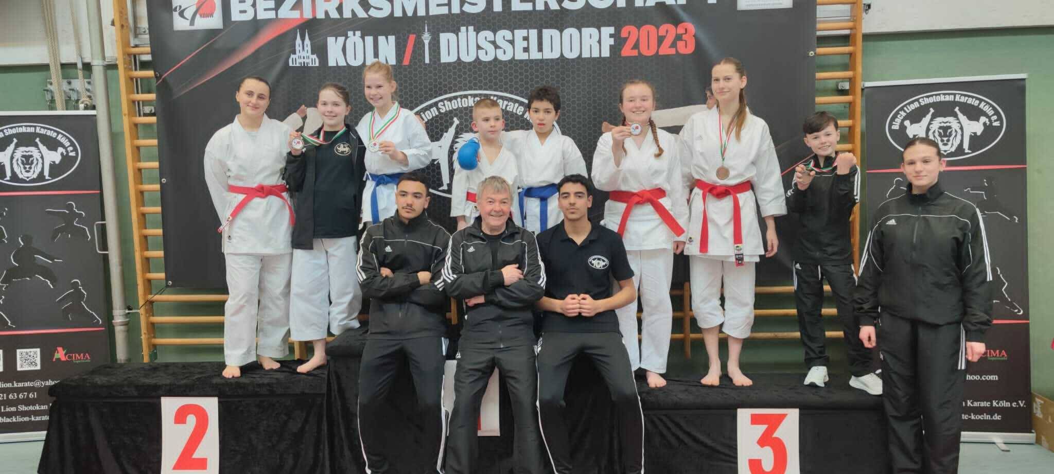 KDNW-Bezirksmeisterschaft Köln und Düsseldorf 2023: Medaillenregen für die Starter des Karate Do - TuS Erkrath