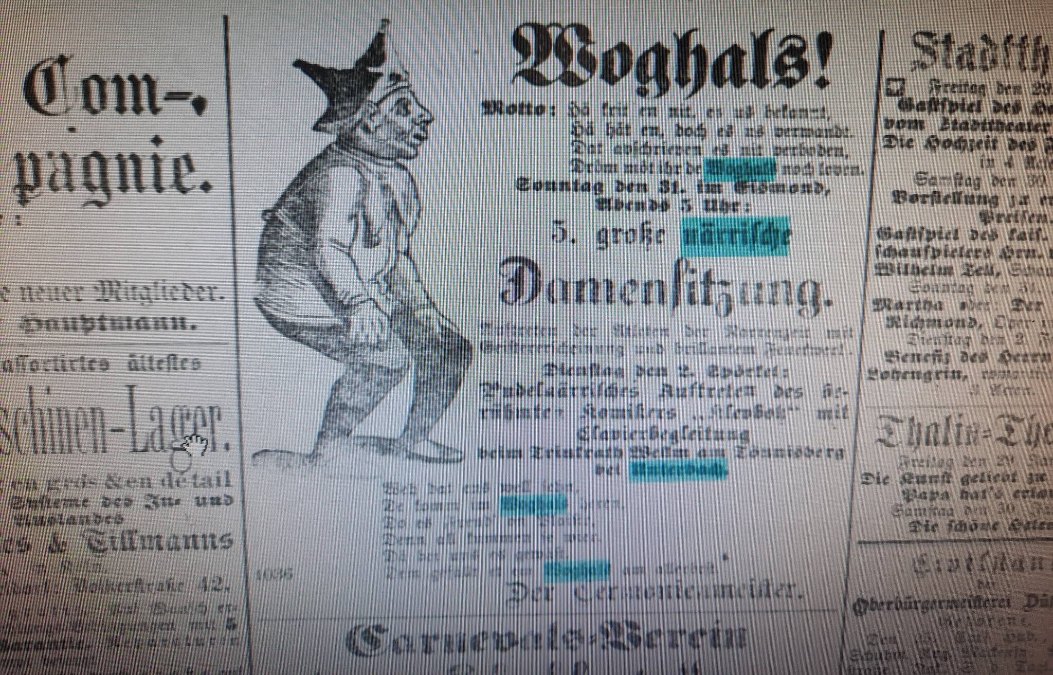 Düsseldorfer Volksblatt vom 29. Januar...