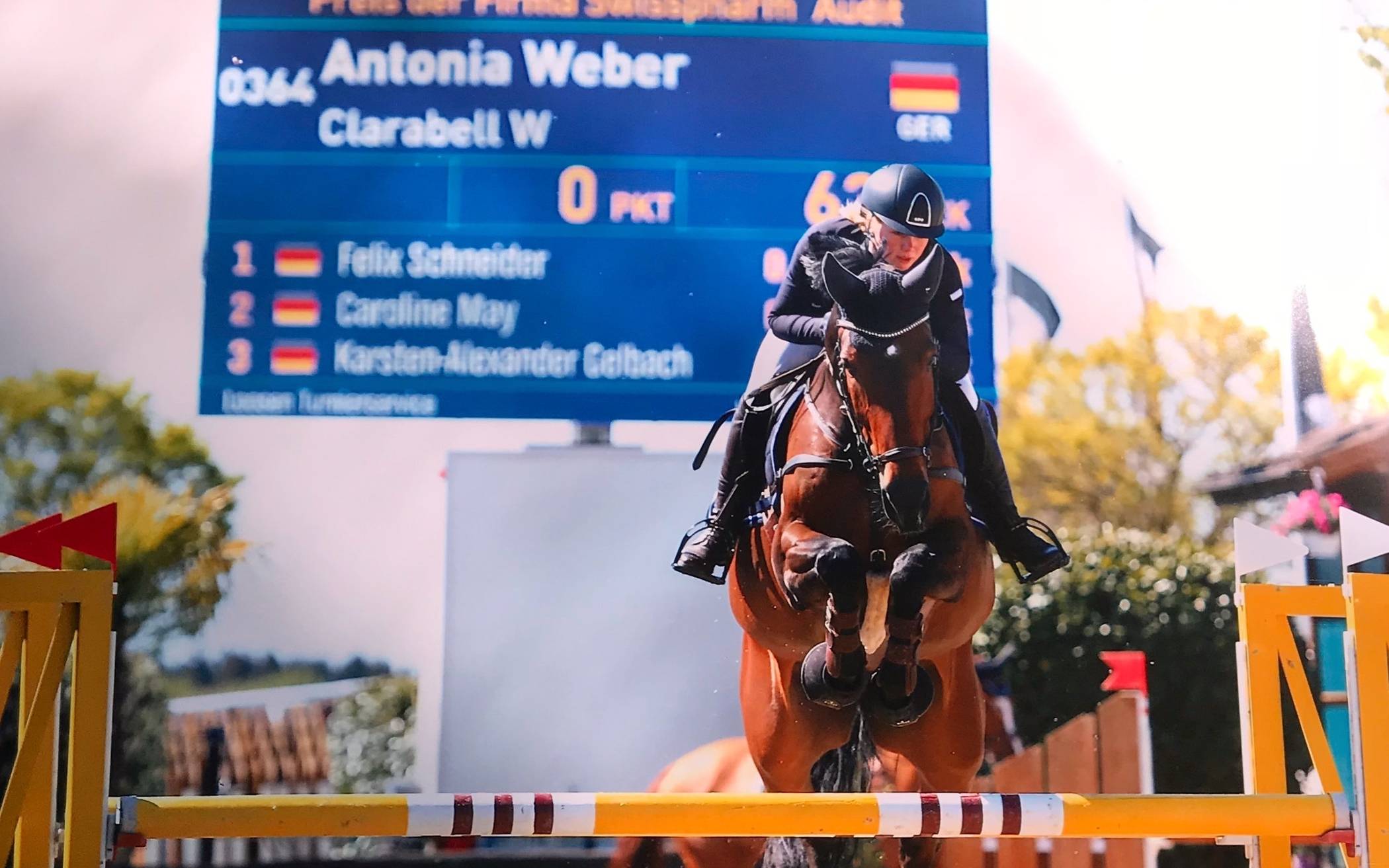 Antonia Weber ist aus der Babypause zurück und startet ebenfalls bei den Düsseldorfer Reitertagen.  