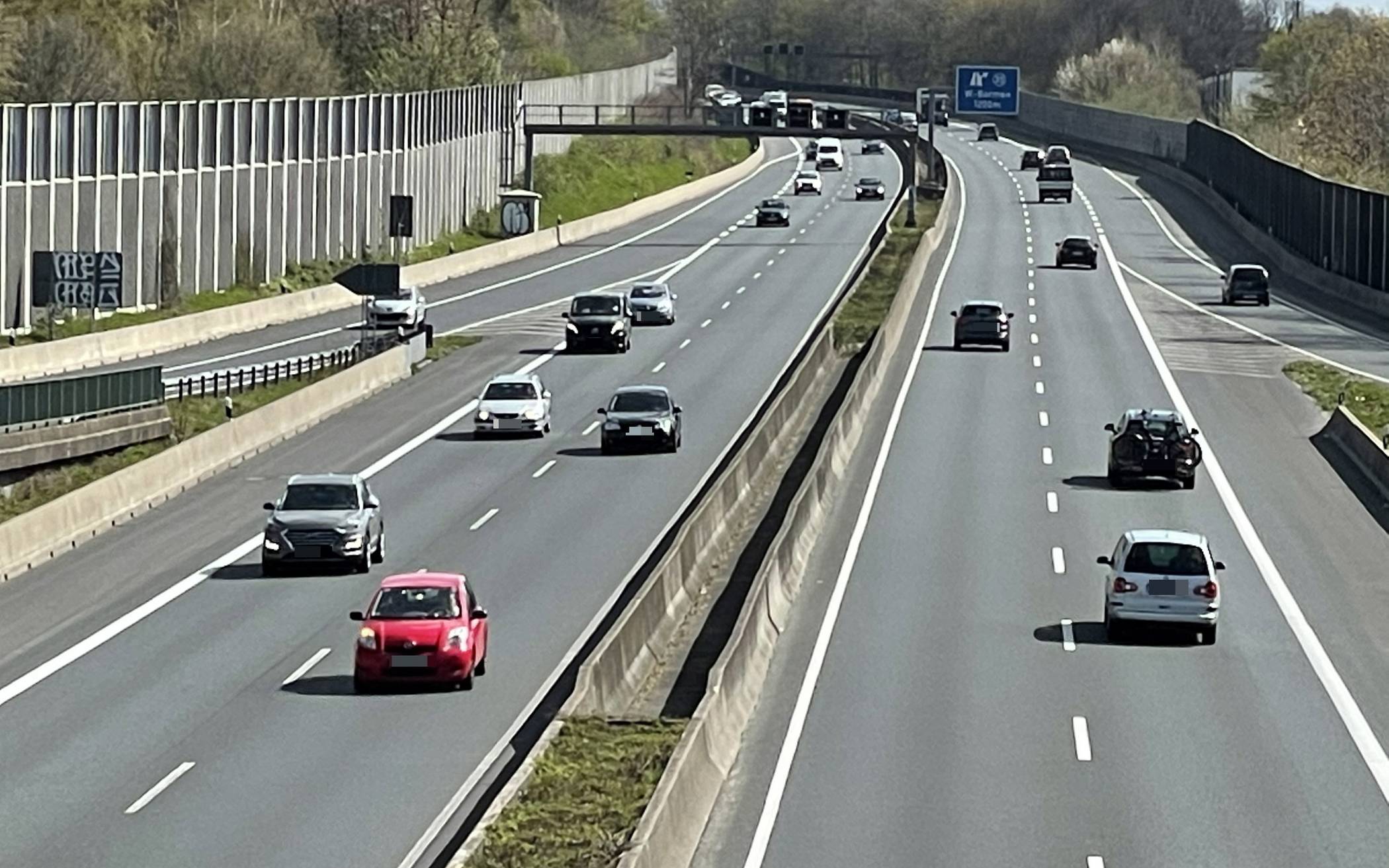 Sperrung der A46 von Hilden bis Wuppertal