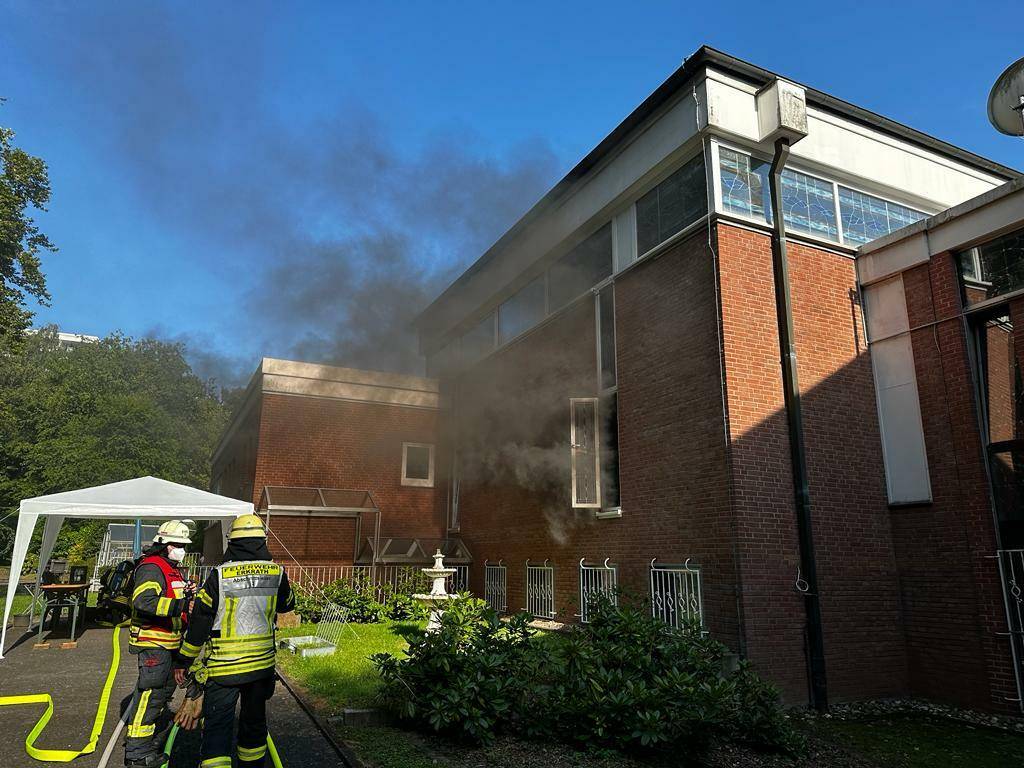 Feuer in der Neuapostolischen Kirche an der Willbecker Straße am 11. Juli 2023