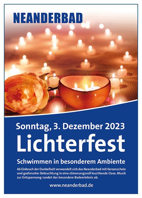Lichterfest im Neanderbad am 1. Advent