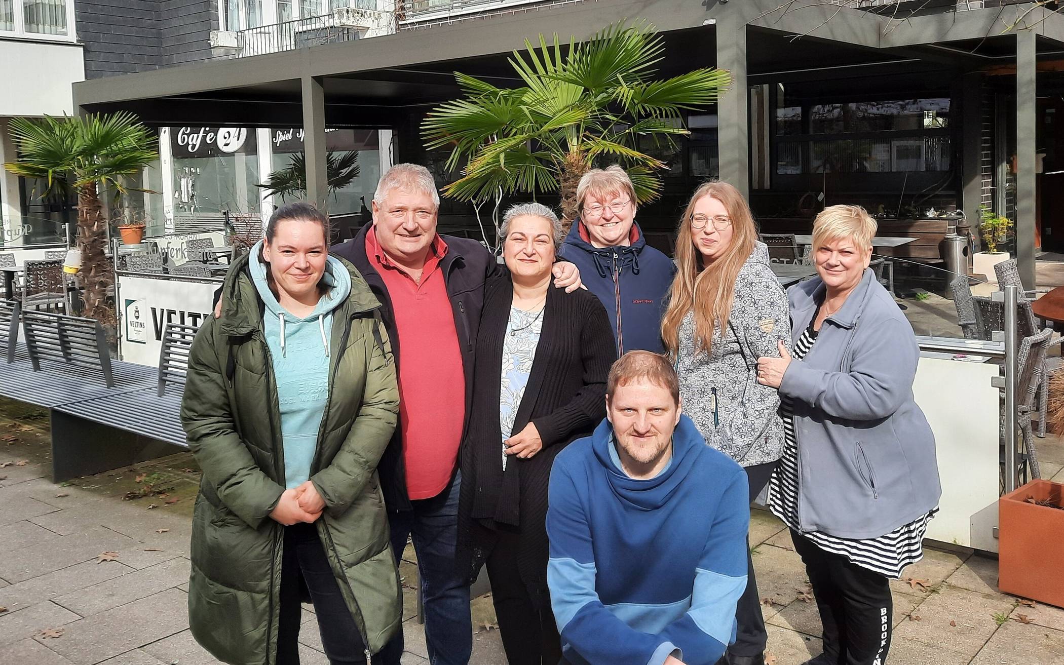  Der aktuelle Vorstand des Vereins Sandheider Markt 4 you. 