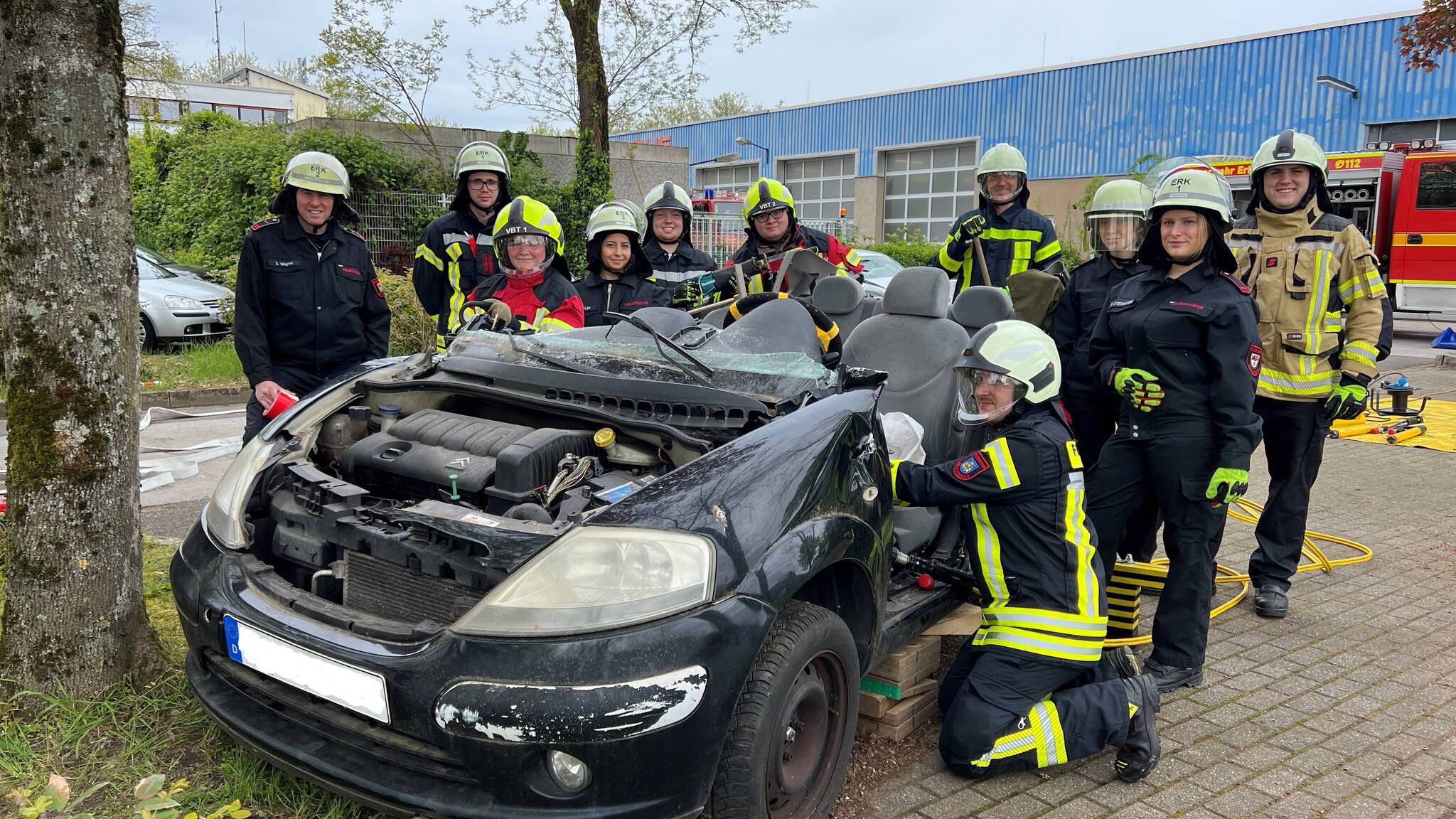  Grundausbildung der Freiwilligen Feuerwehr Erkrath. 