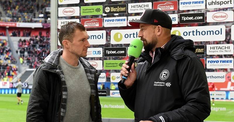 Christian Scheidt im Stadion.  