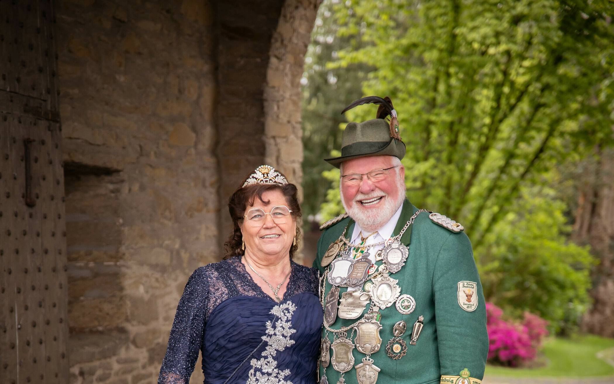 Das amtierende Königspaar Gerd und Angelika Fuhrmann.