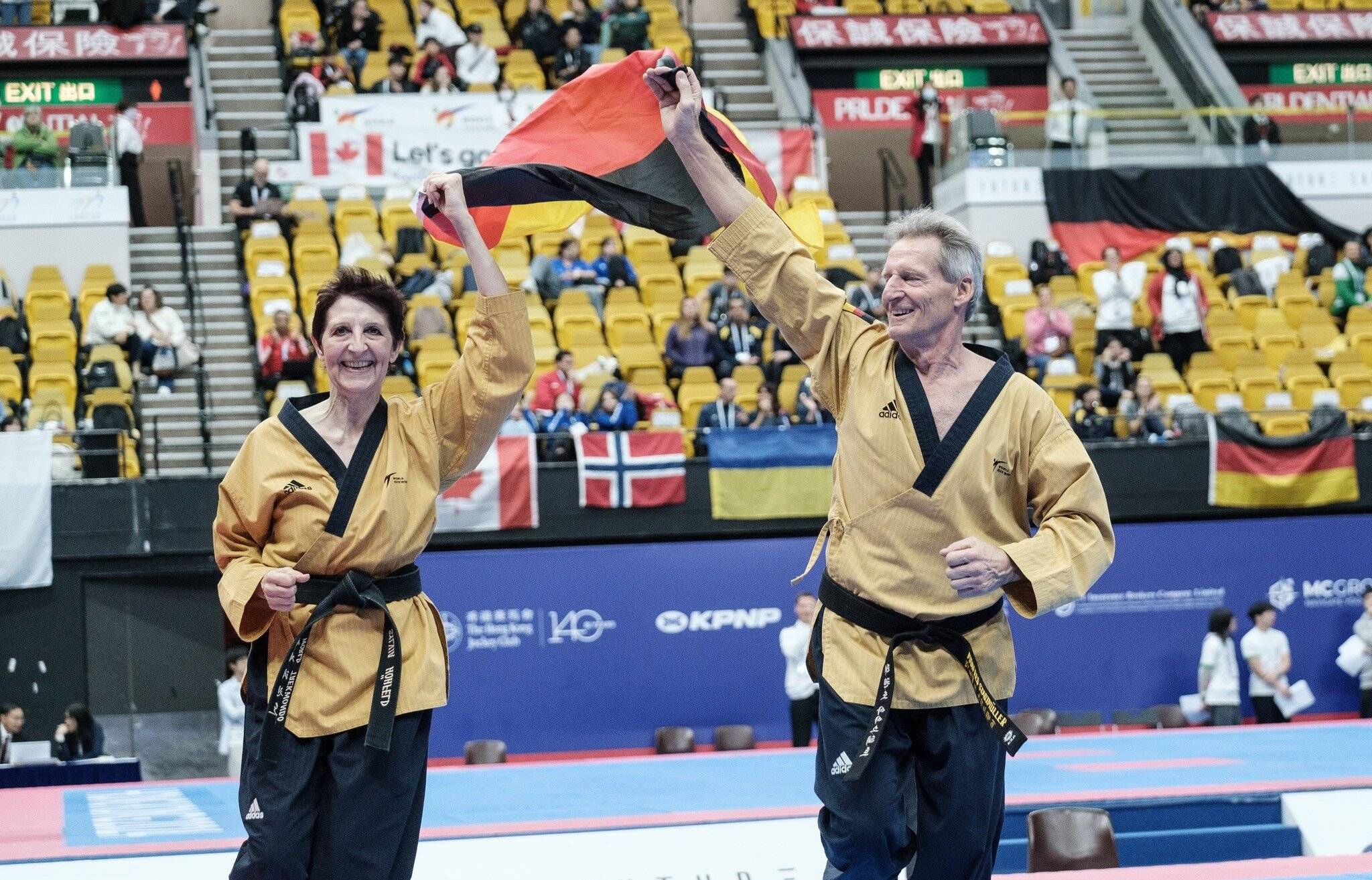 Bei den Poomsae-Weltmeisterschaften in Hong Kong