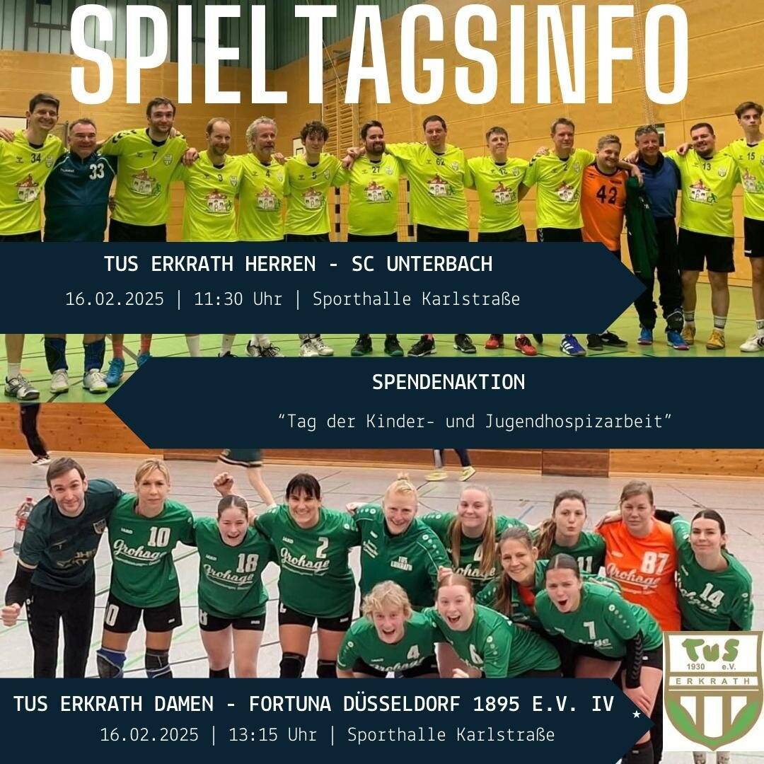TuS Erkrath Handballer engagieren sich für die Kinder- und Jugendhospizarbeit