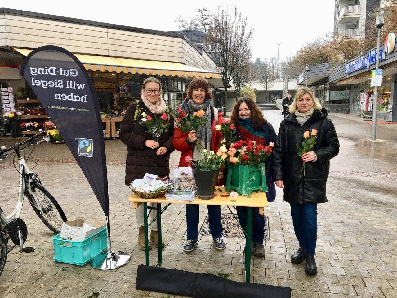 Faire Rosen für Frauen in Erkrath und in Kenia