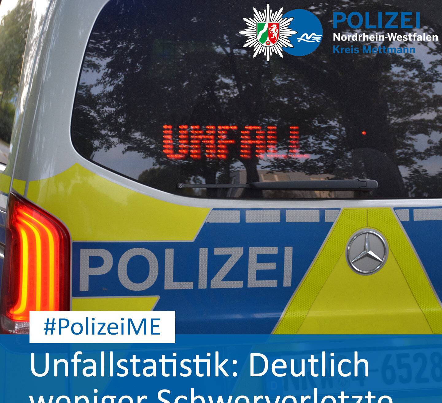 Deutlich weniger Schwerverletzte im Kreis Mettmann