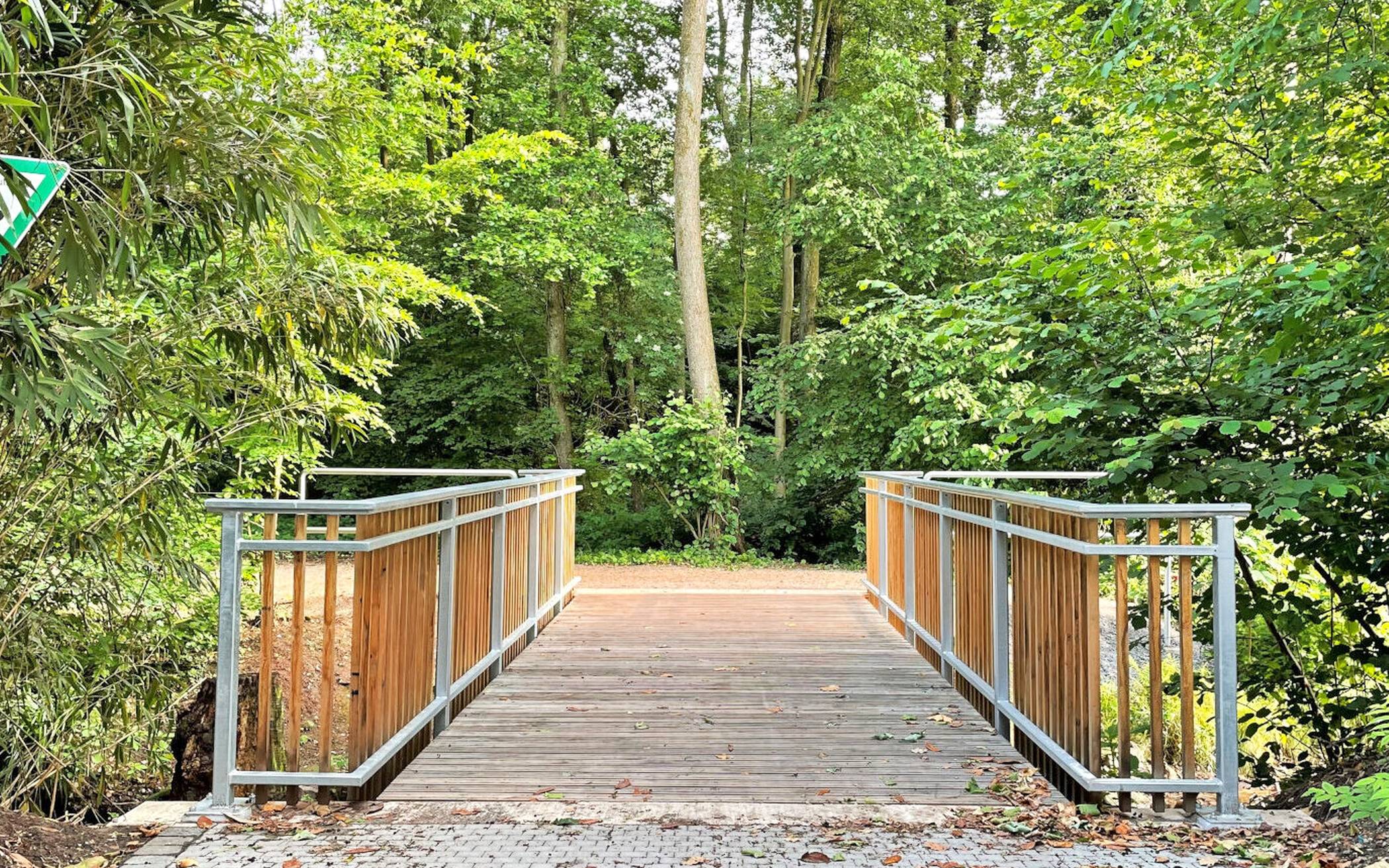 Die Brücke über den Hühnerbach.&#x21e5;Foto: Stadt