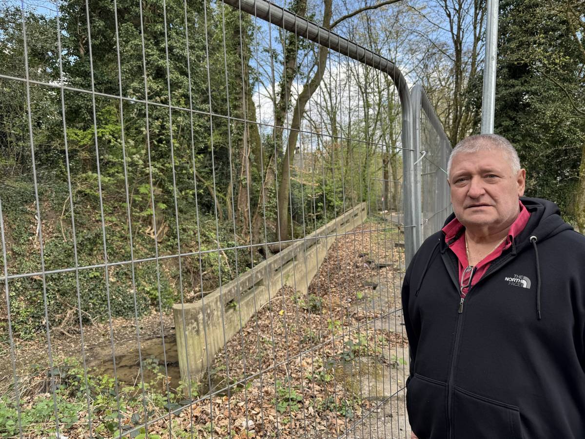 Abgesackte Mauer wird im kommenden Jahr saniert