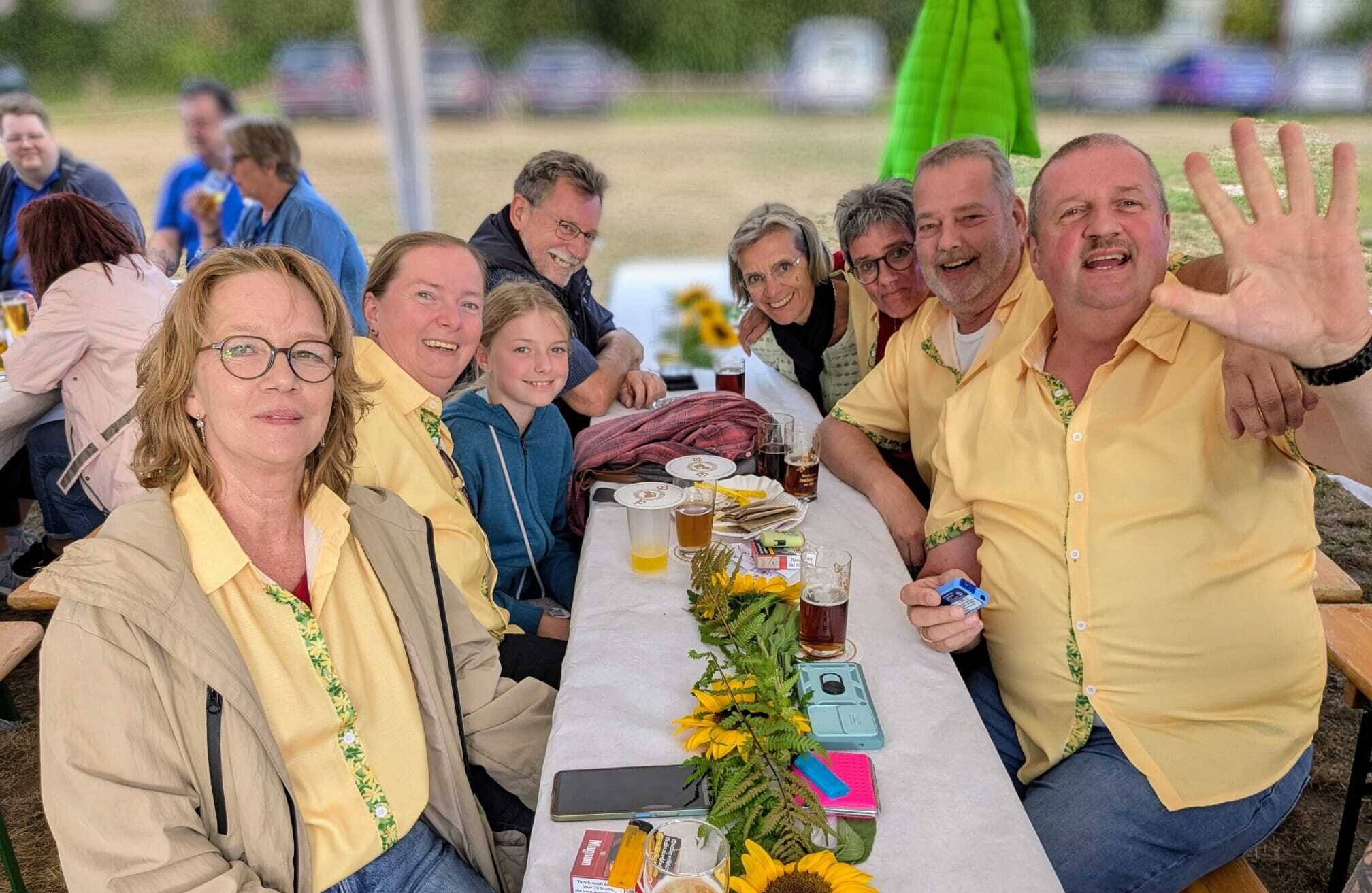  Gute Stimmung beim Sommerfest des KA Unterbach. 