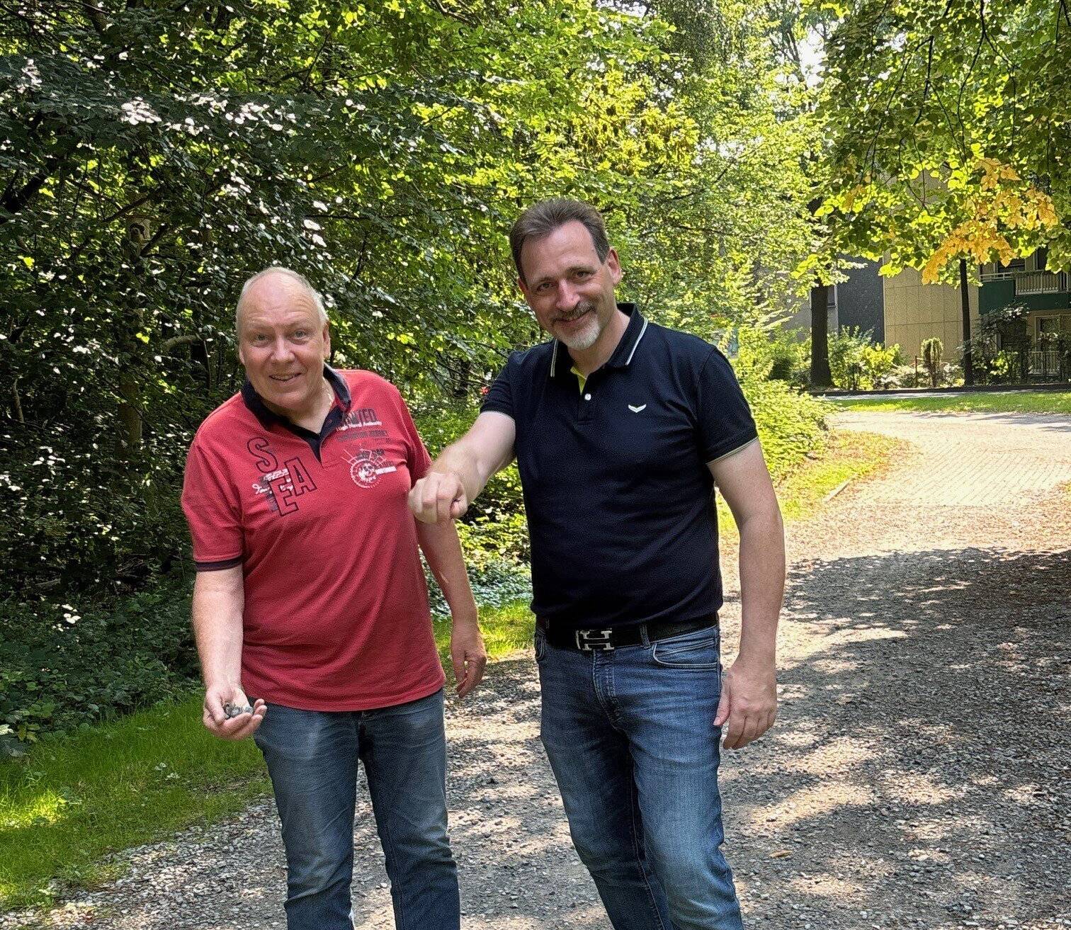  Die CDU-Ratskandidaten Dr. Stefan Touchard (re.) und Wolfgang Cüppers. 