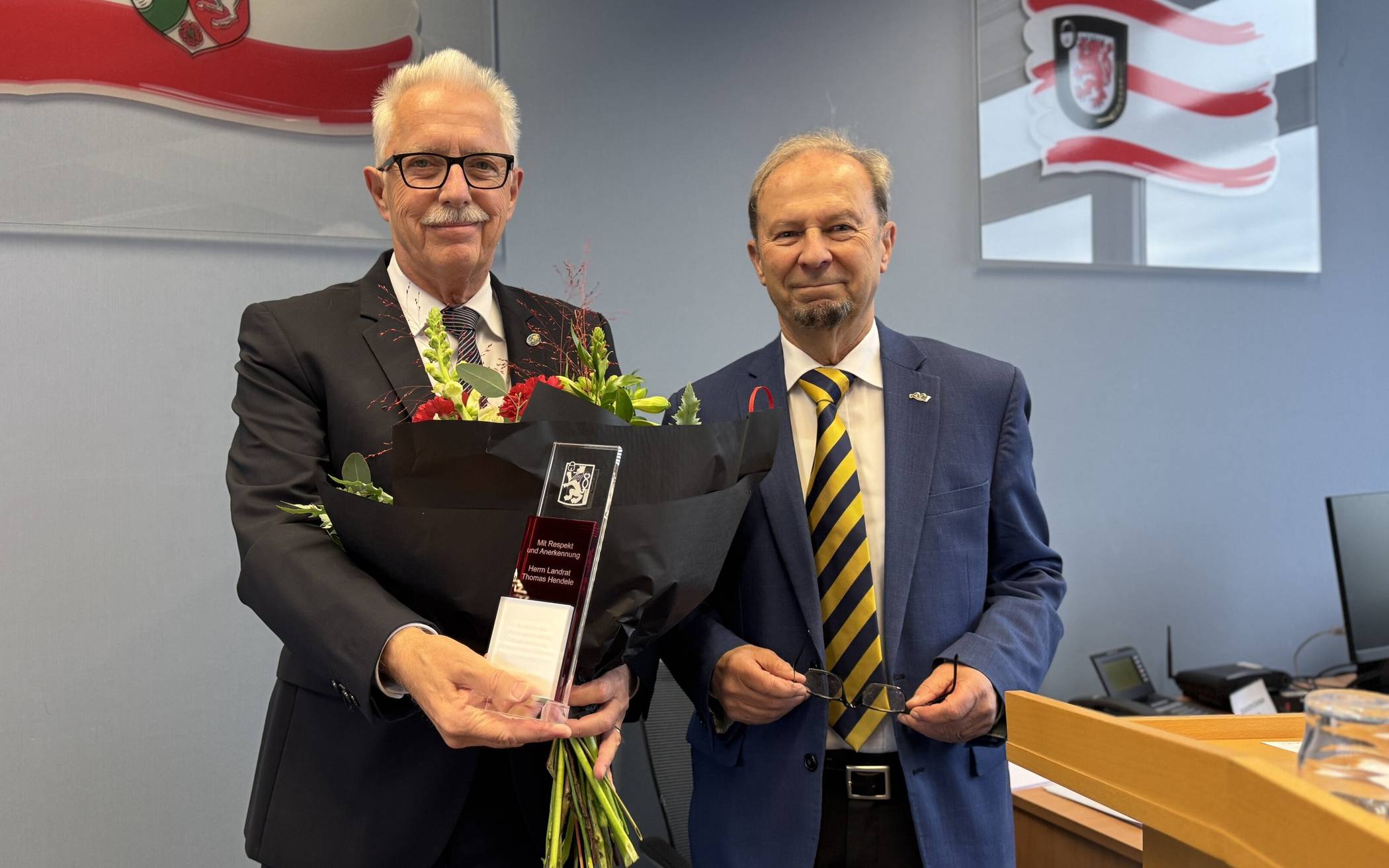 Kreistag verabschiedet Landrat Thomas Hendele -