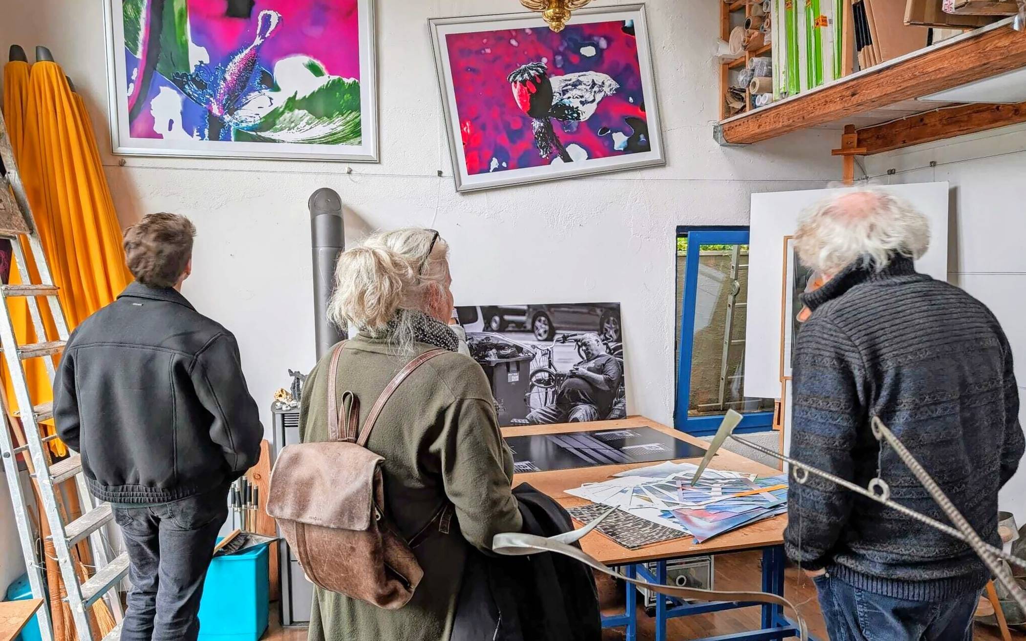 Viele interessierte Besucher kamen zur Unterbacher Kunstmeile.