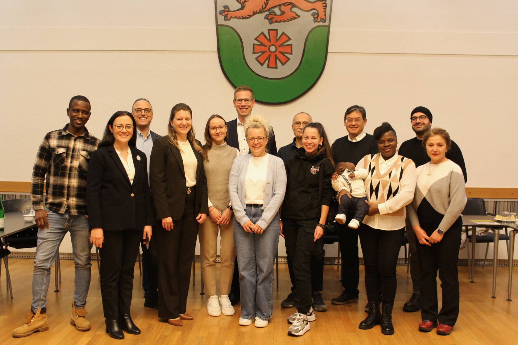 Bürgermeister Christoph Schultz begrüßte Erkraths neue