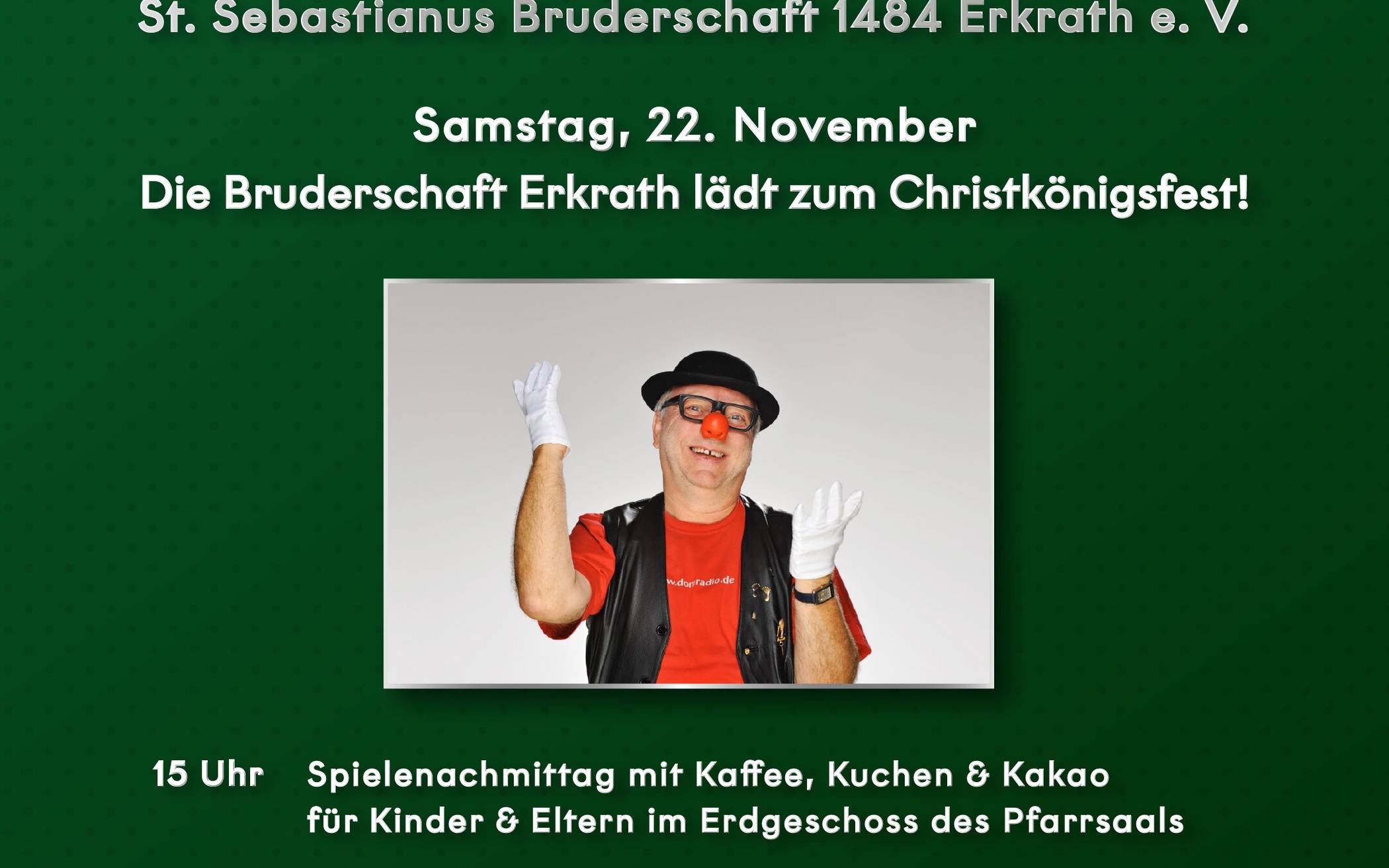 Die Bruderschaft Erkrath lädt zum Christkönigsfest 2025