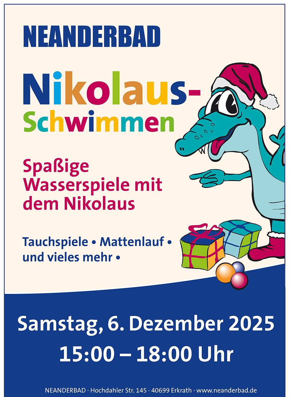 Spaßige Wasserspiele mit dem Nikolaus