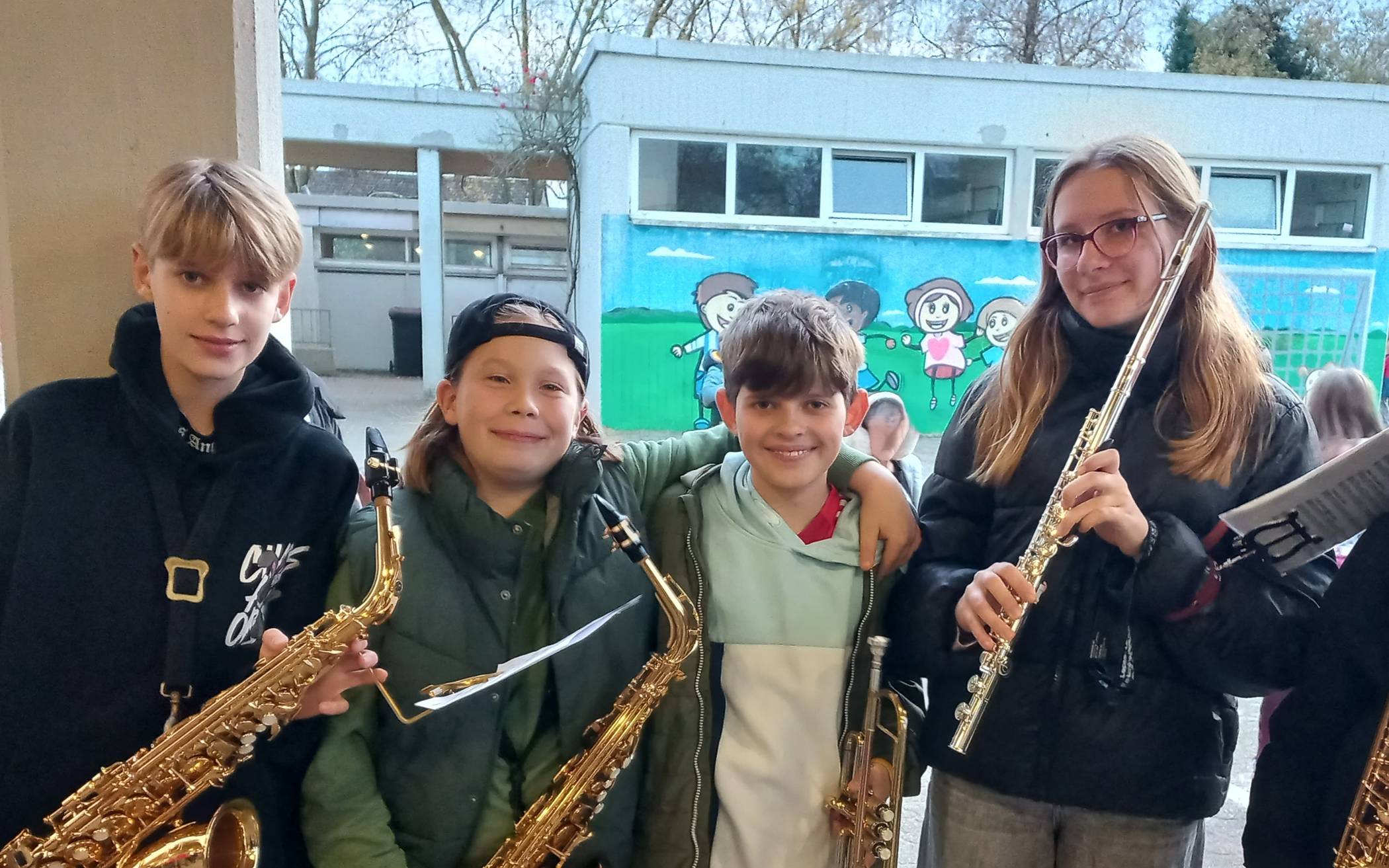 Die Bläserklasse des Gymnasiums Hochdahl zeigt, wie Musik verbindet