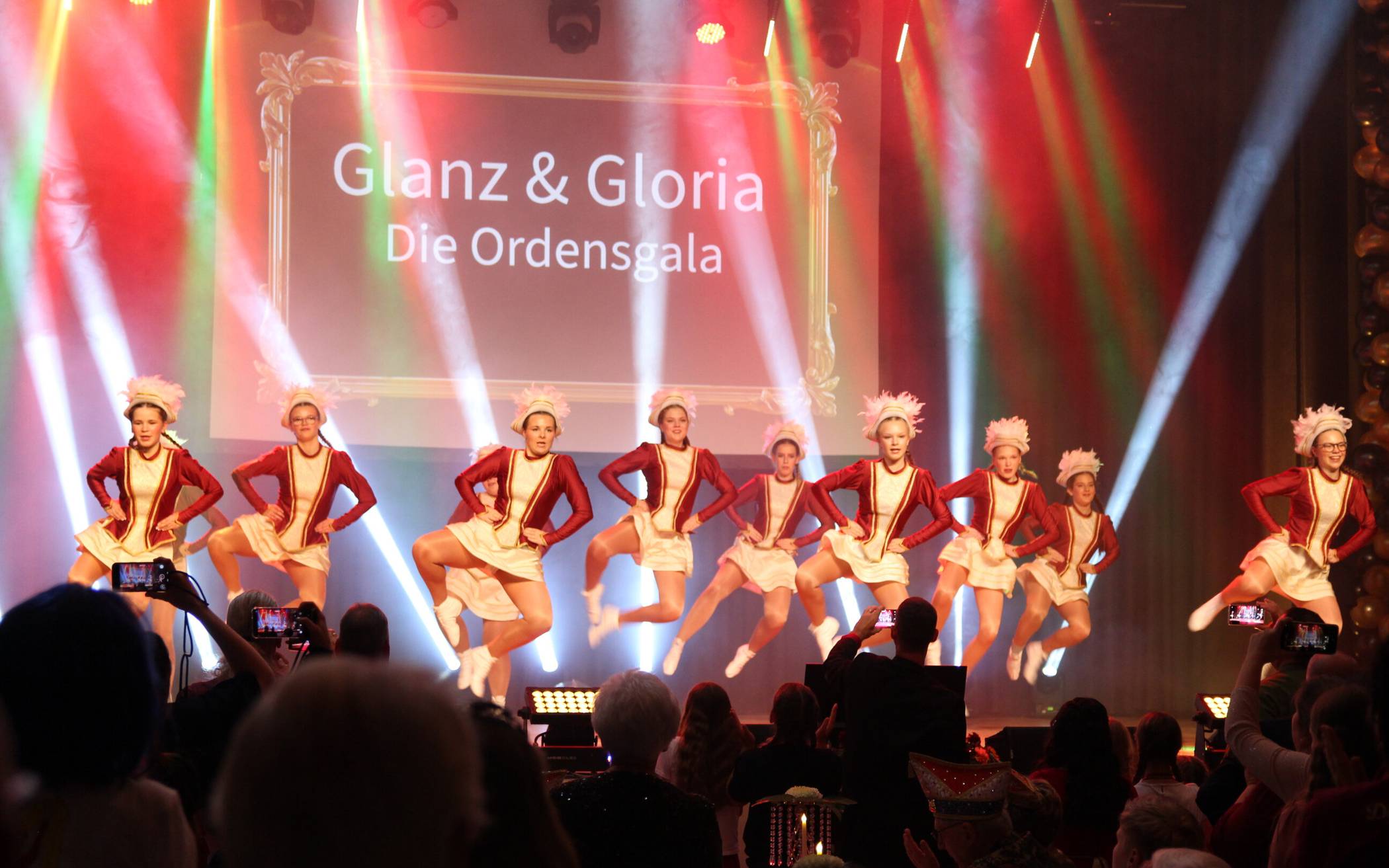 Auftritt einer Gruppe der Düssel-Garde.