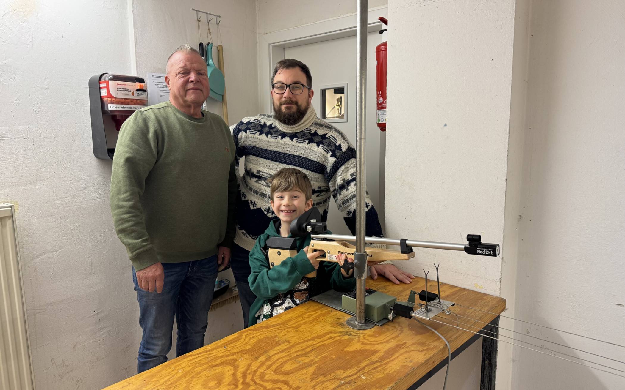 Schießen mit dem Lasergewehr steht bei