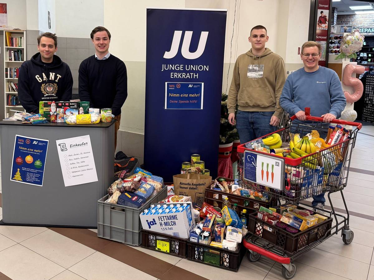 Junge Union startet Adventsaktion für Erkrather Tafel