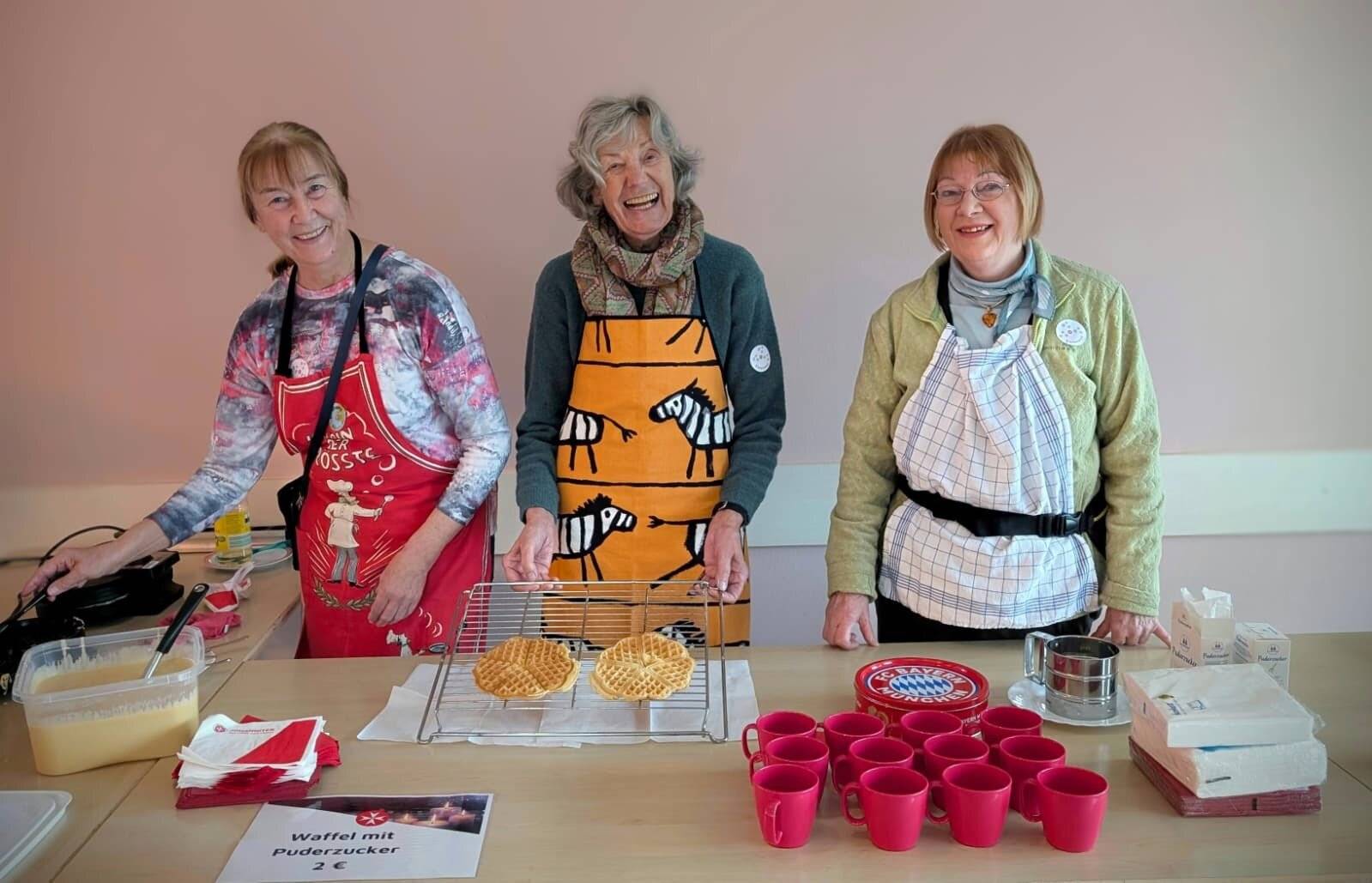  Ehrenamtliche Unterstützung in der Begegnungsstätte der Johanniter. 