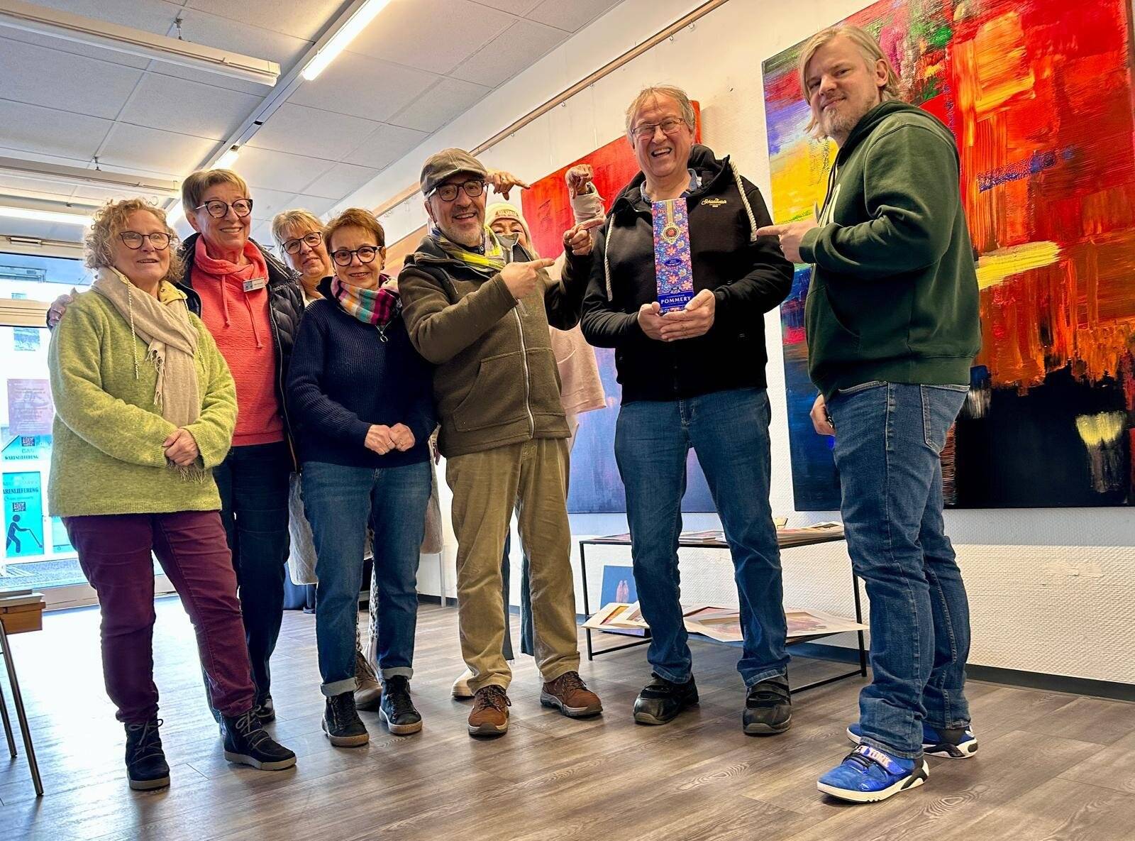  Der 10.000 Besucher vom "Kiek ma rin", Günter Zimmer.          