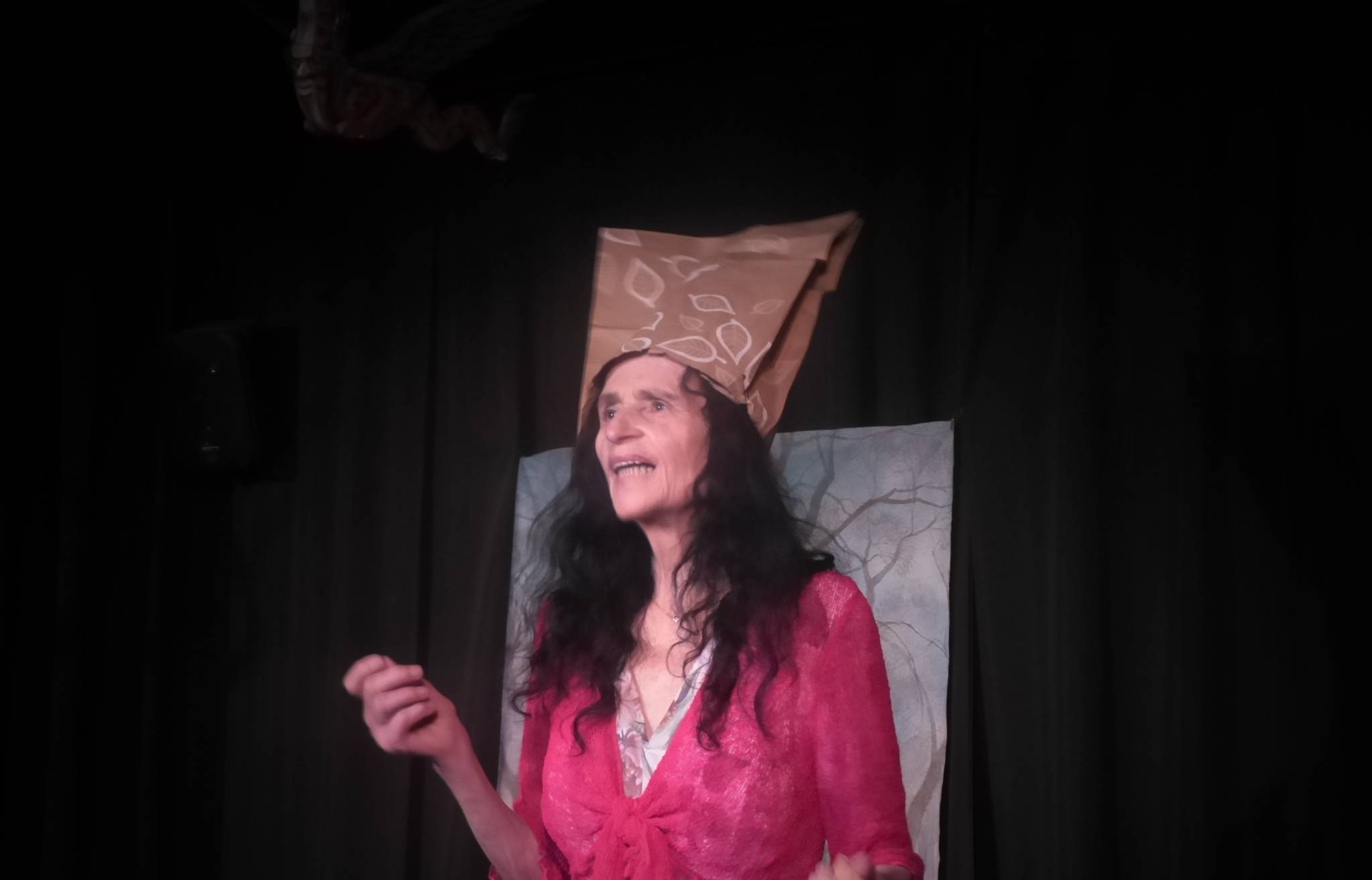 Beate Sarrazin in "Pinocchio" im Theater Anderswo.