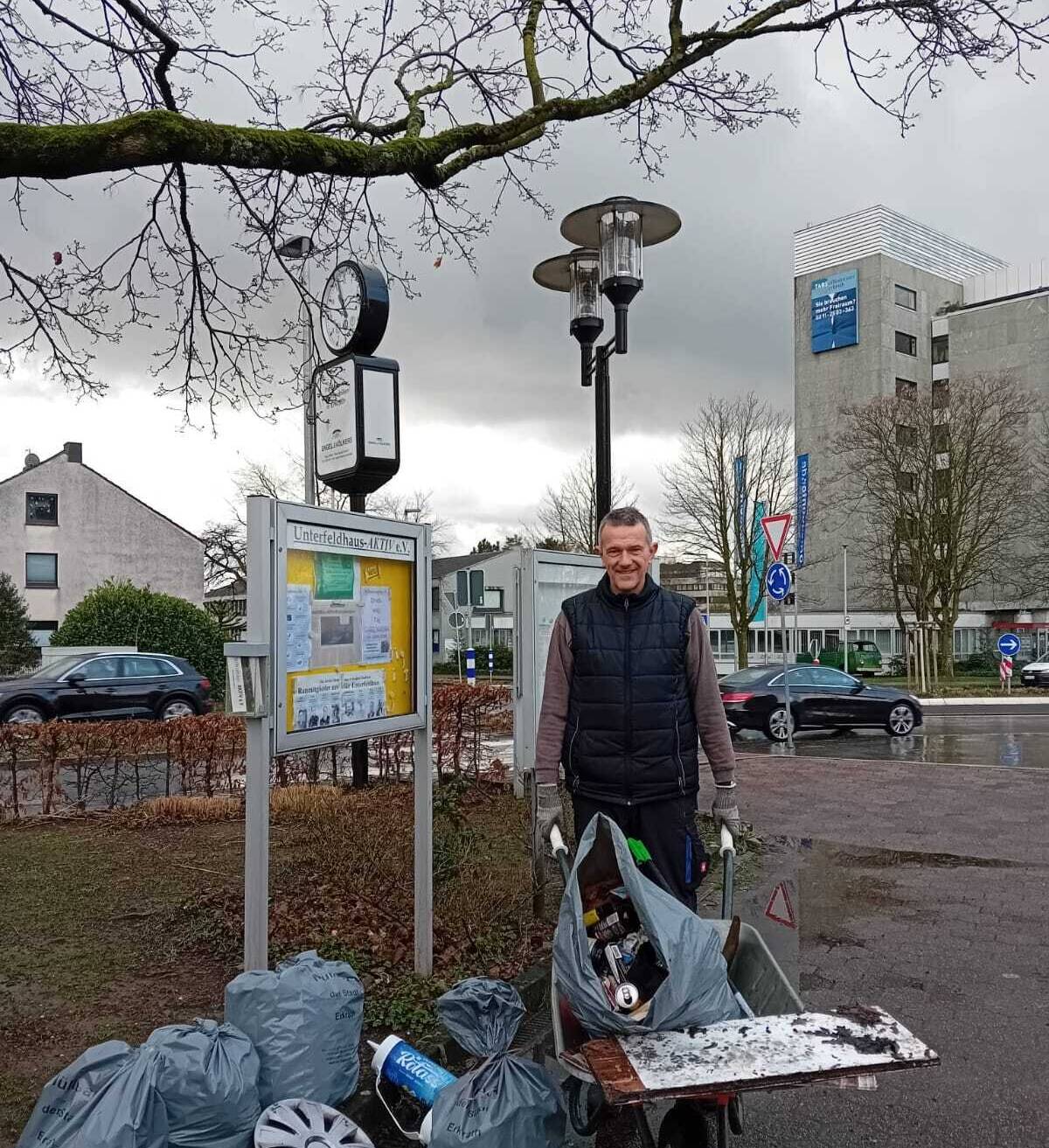  Der Bürgerverein Unterfeldhaus AKTIV ist diesen Samstag beim Dreck-weg-Tag dabei. 