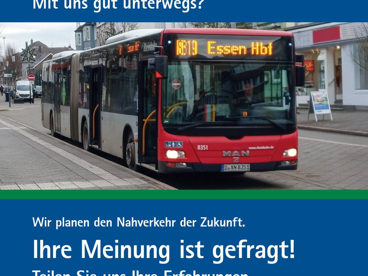 Helfen Sie mit, den Nahverkehr im Kreis Mettmann zu verbessern
