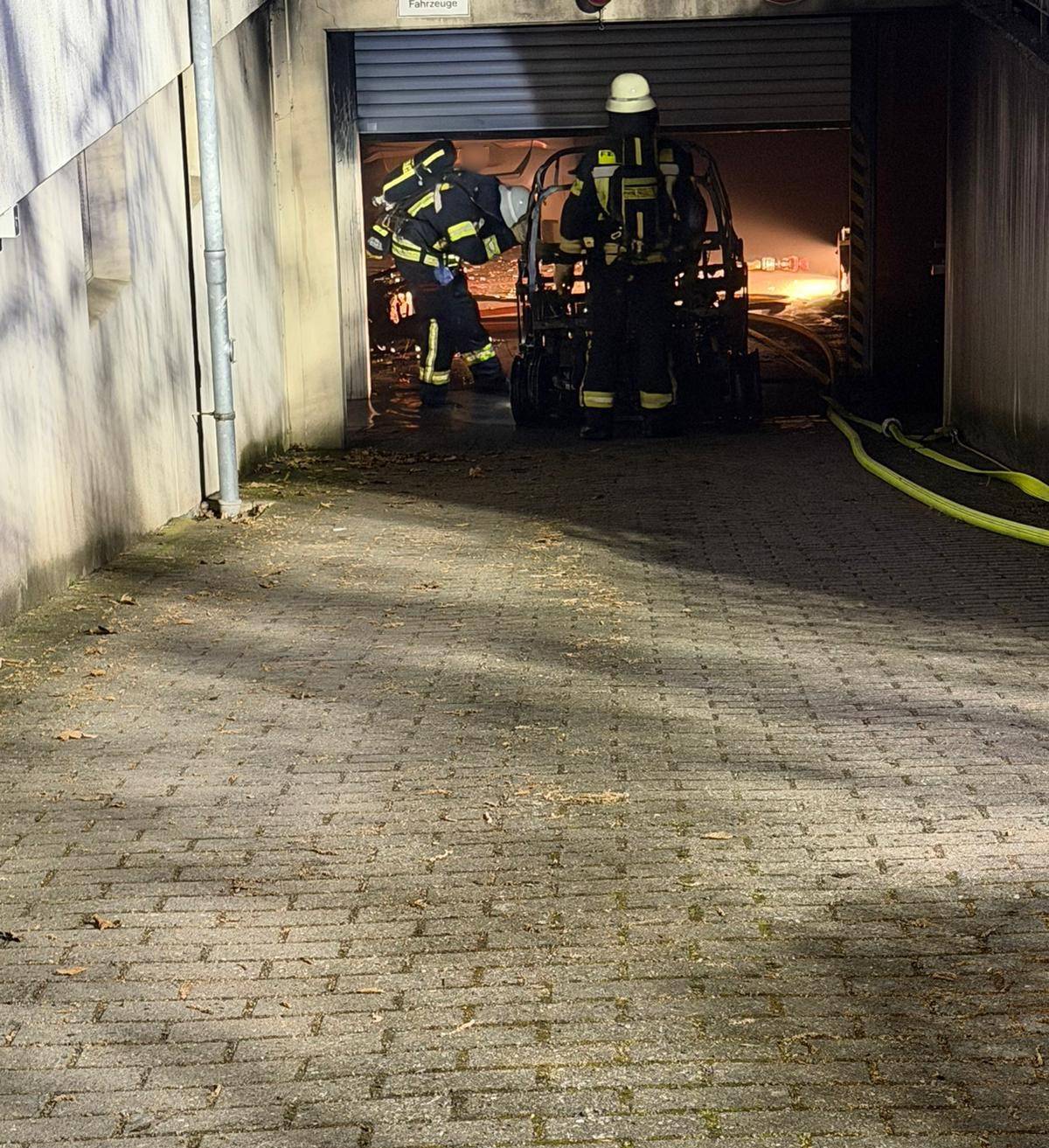 Brandeinsatz in der Winckelmannstraße.