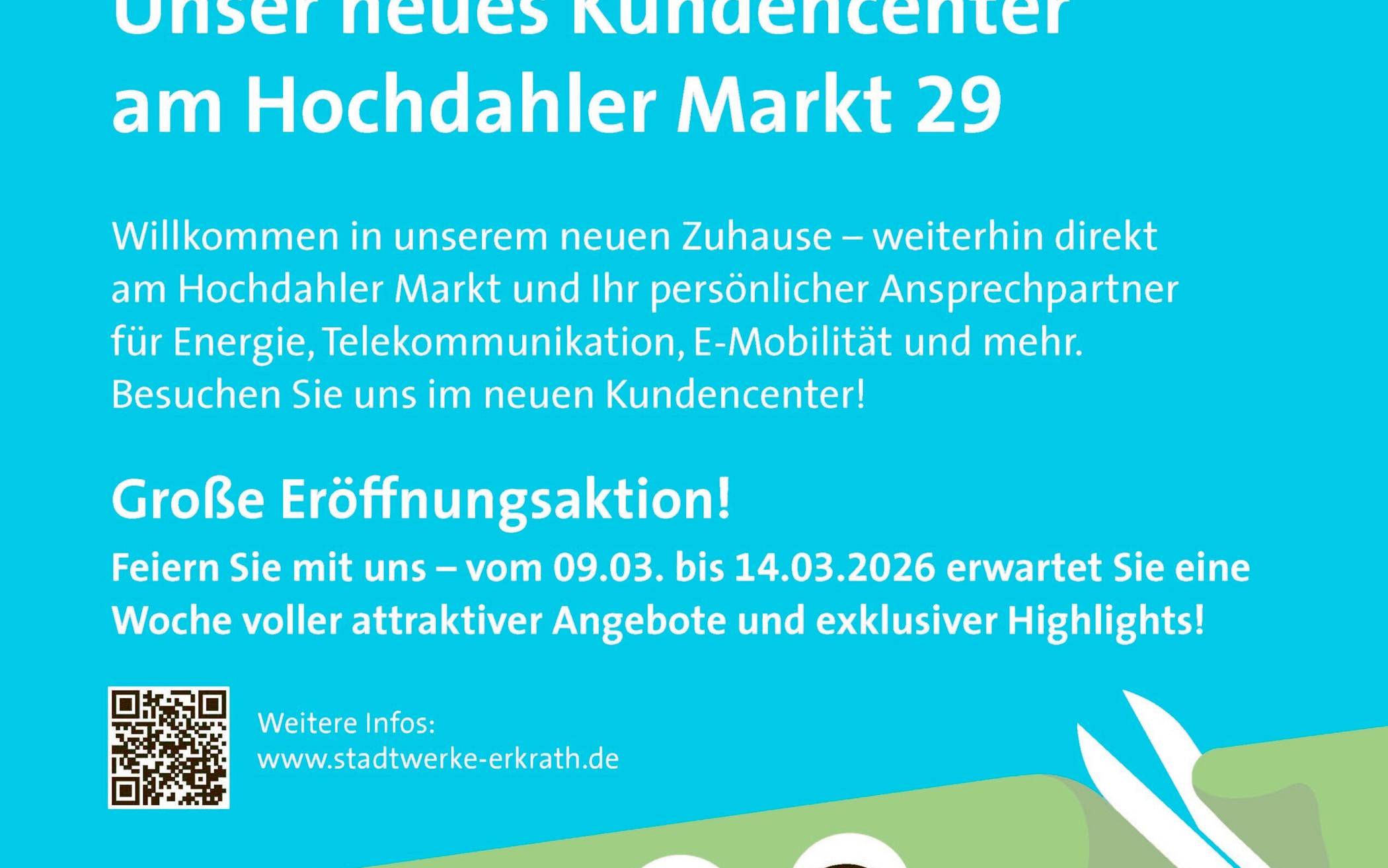 Stadtwerke Erkrath: Neues Kundencenter am Hochdahler Markt 29