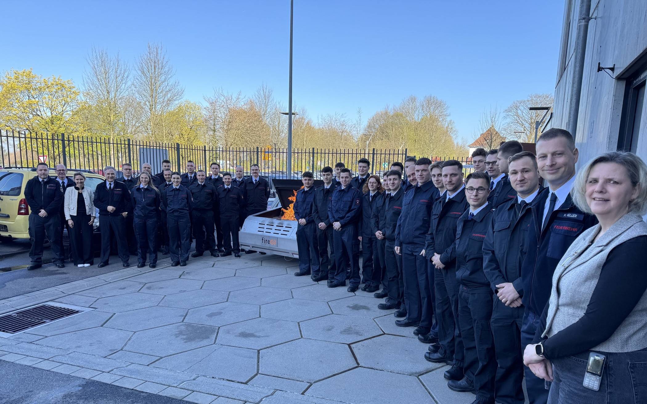  Gruppenfoto der Nachwuchskräfte der Feuerwehren im Kreis Mettmann. 
